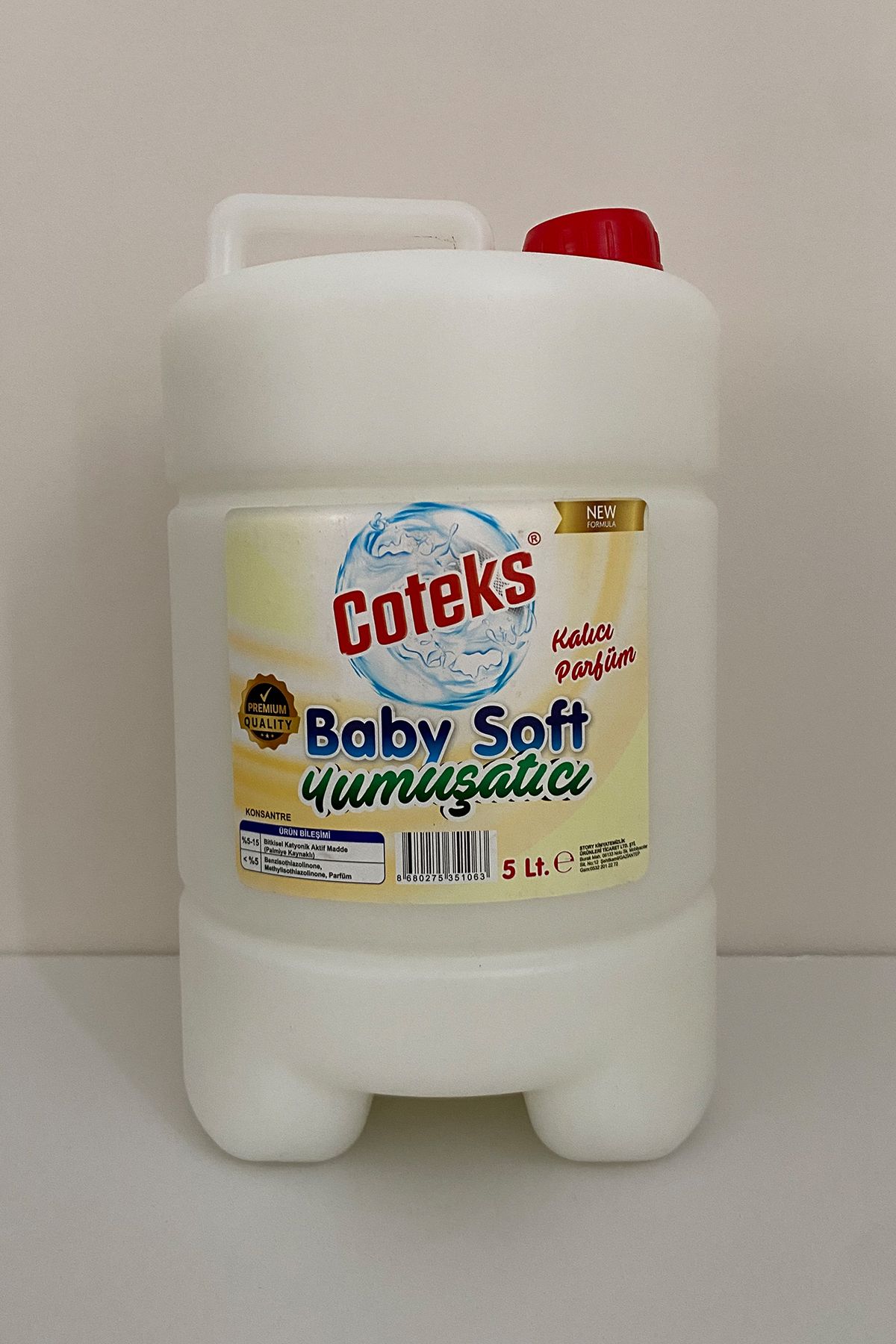 Coteks Baby Soft Çamaşır Yumuşatıcı Kalıcı Kokulu Her Dokunuşta Yumuşacık Ferahlık 5 lt