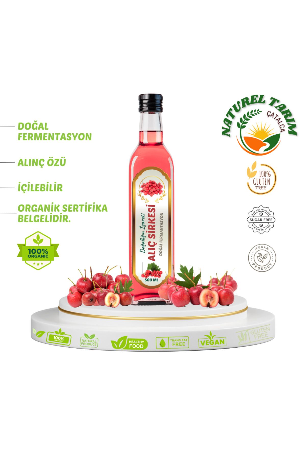 NATUREL ORGANİK ALIÇ SİRKESİ