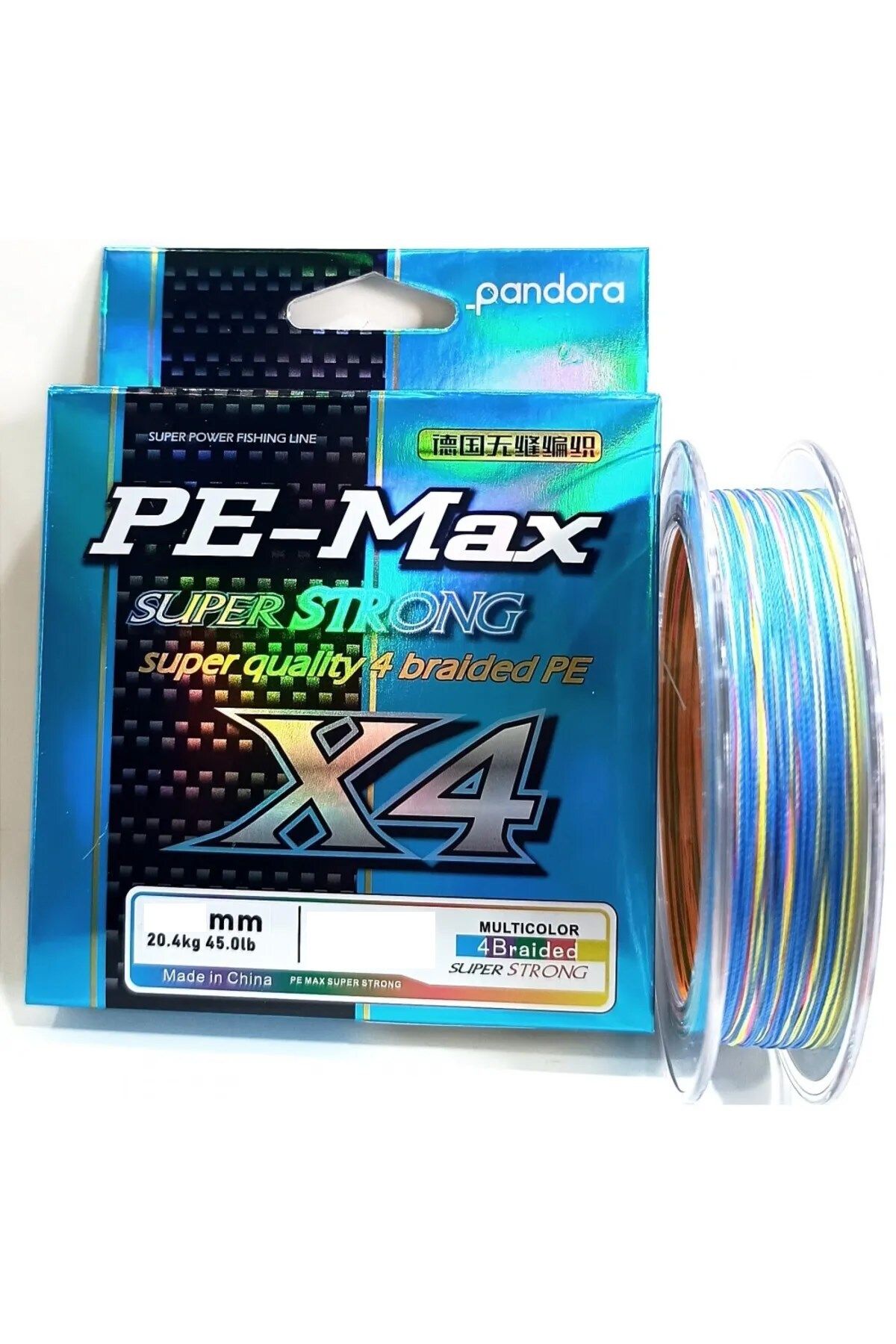 PANDORA BALIKÇILIK Pe-max 4x 300 Mt Multıcolor  İp Misina 0,16 Mm