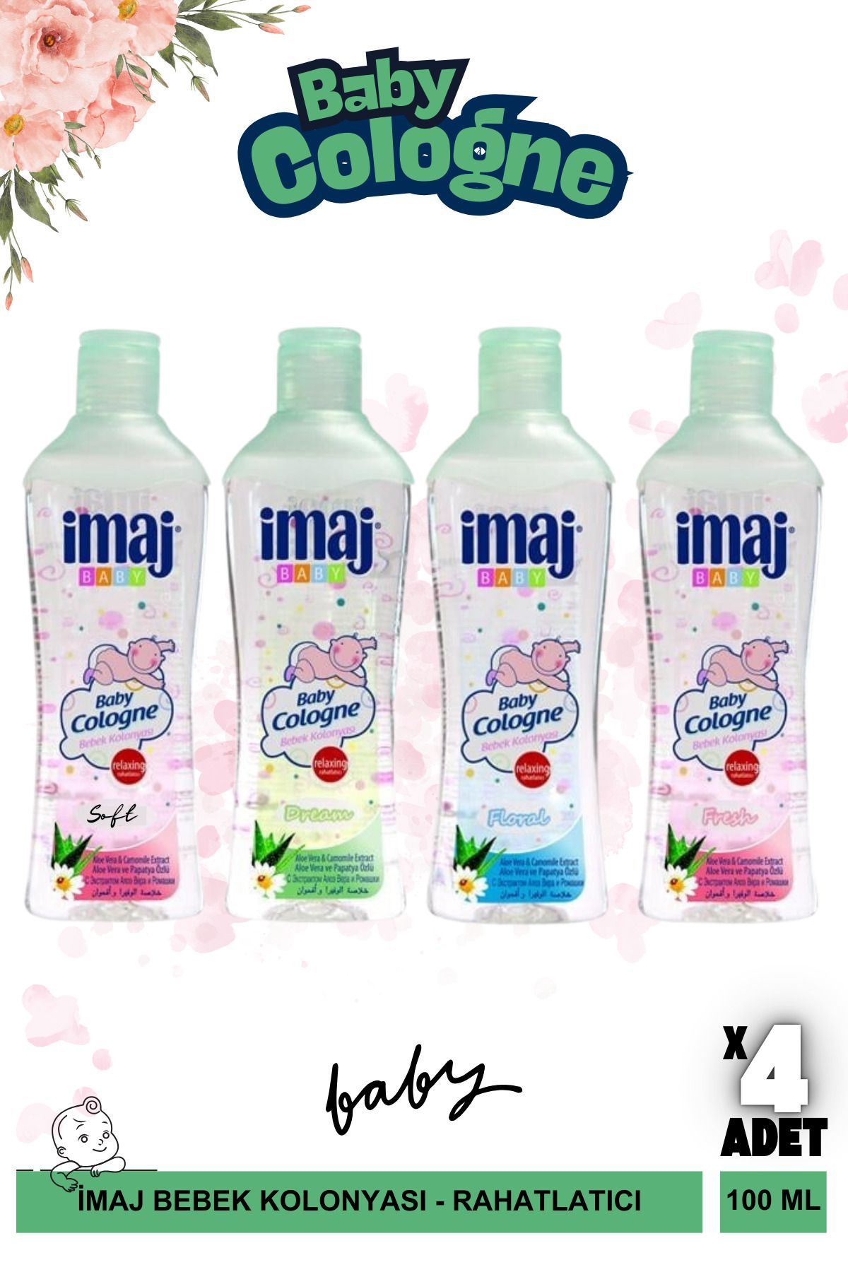 İmaj Bebek Kolonyası Set 4 Adet x 100 Ml