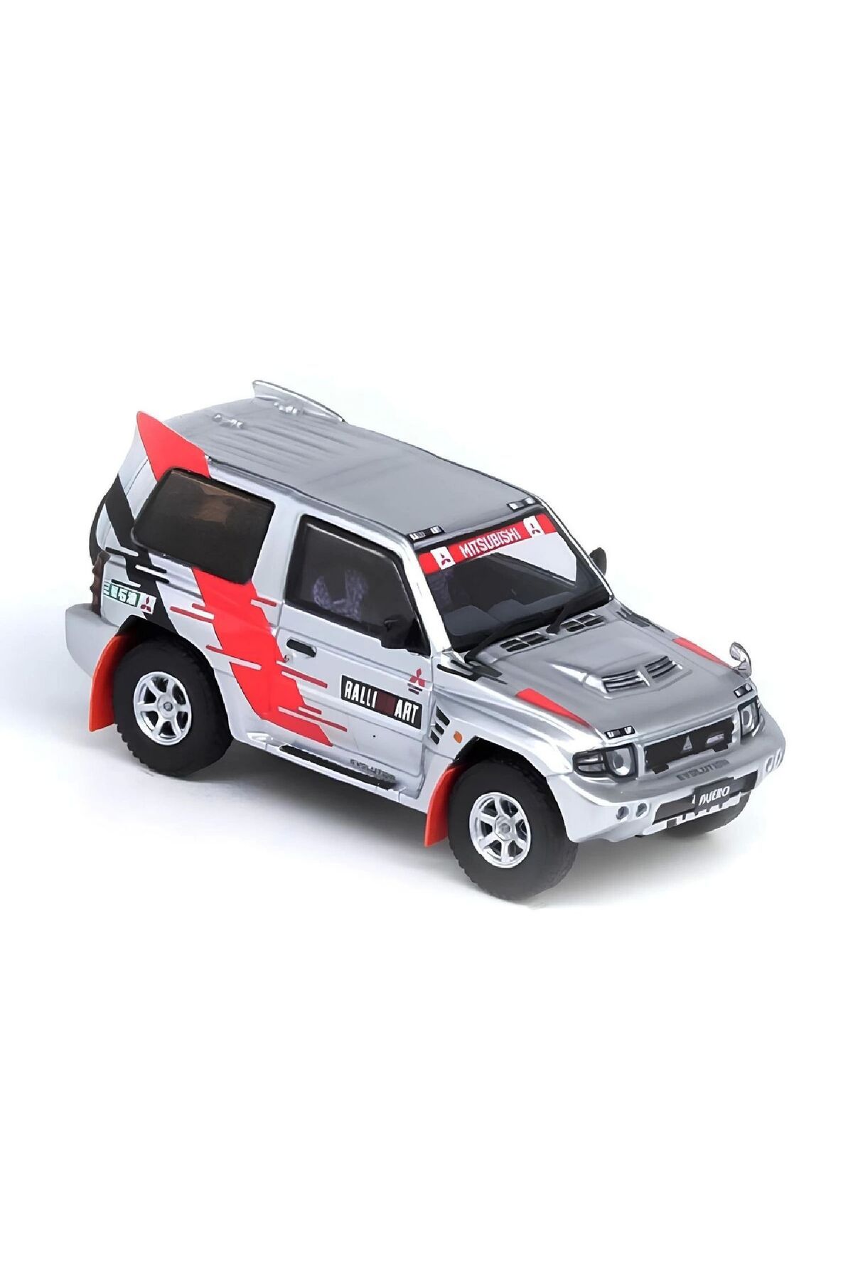 Oyuncakmatik 1:64 Diecast Mitsubishi Pajero Evolution Silver Model Araba Inno Model Araba