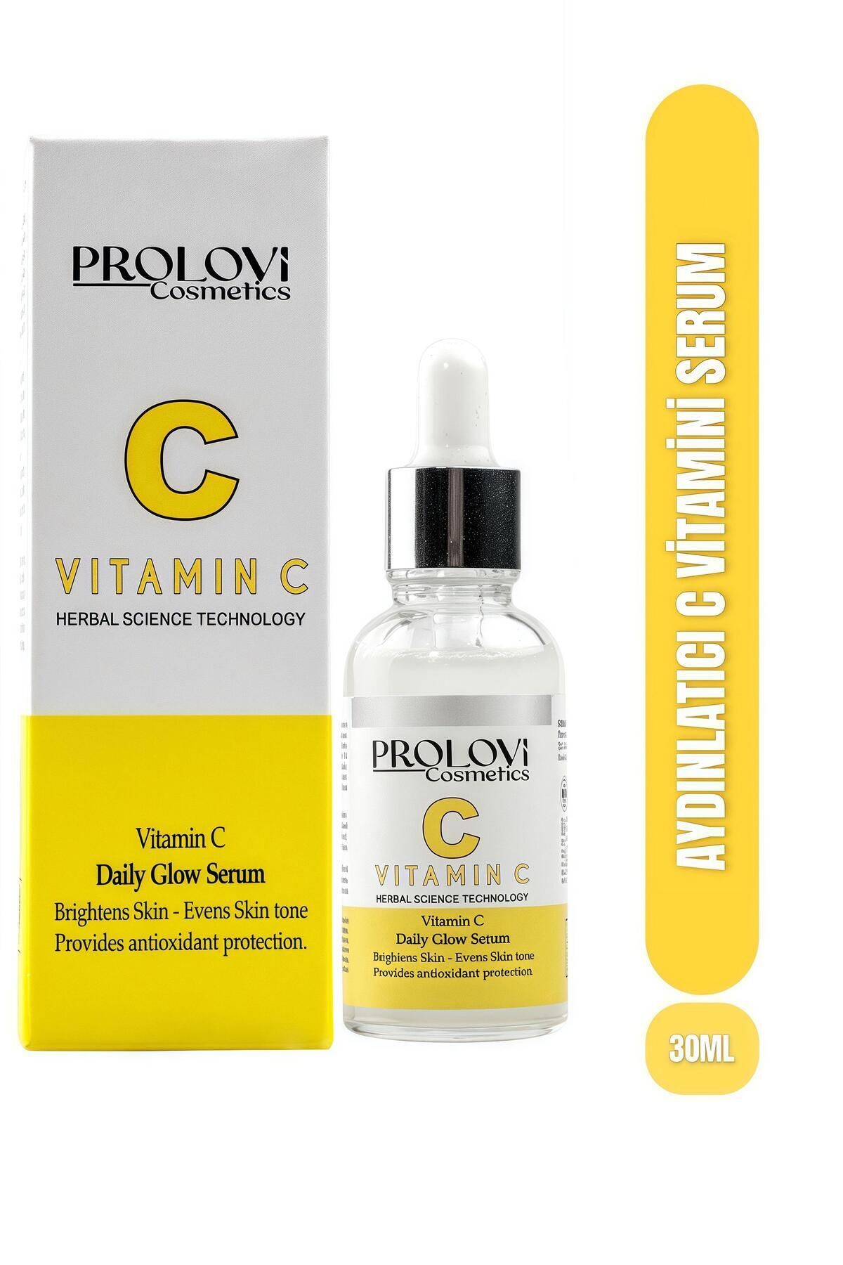 PROLOVİ COSMETİCS C VİTAMİNİ AYDINLATICI VE TON EŞİTLEYİCİ BAKIM SERUM 30ML