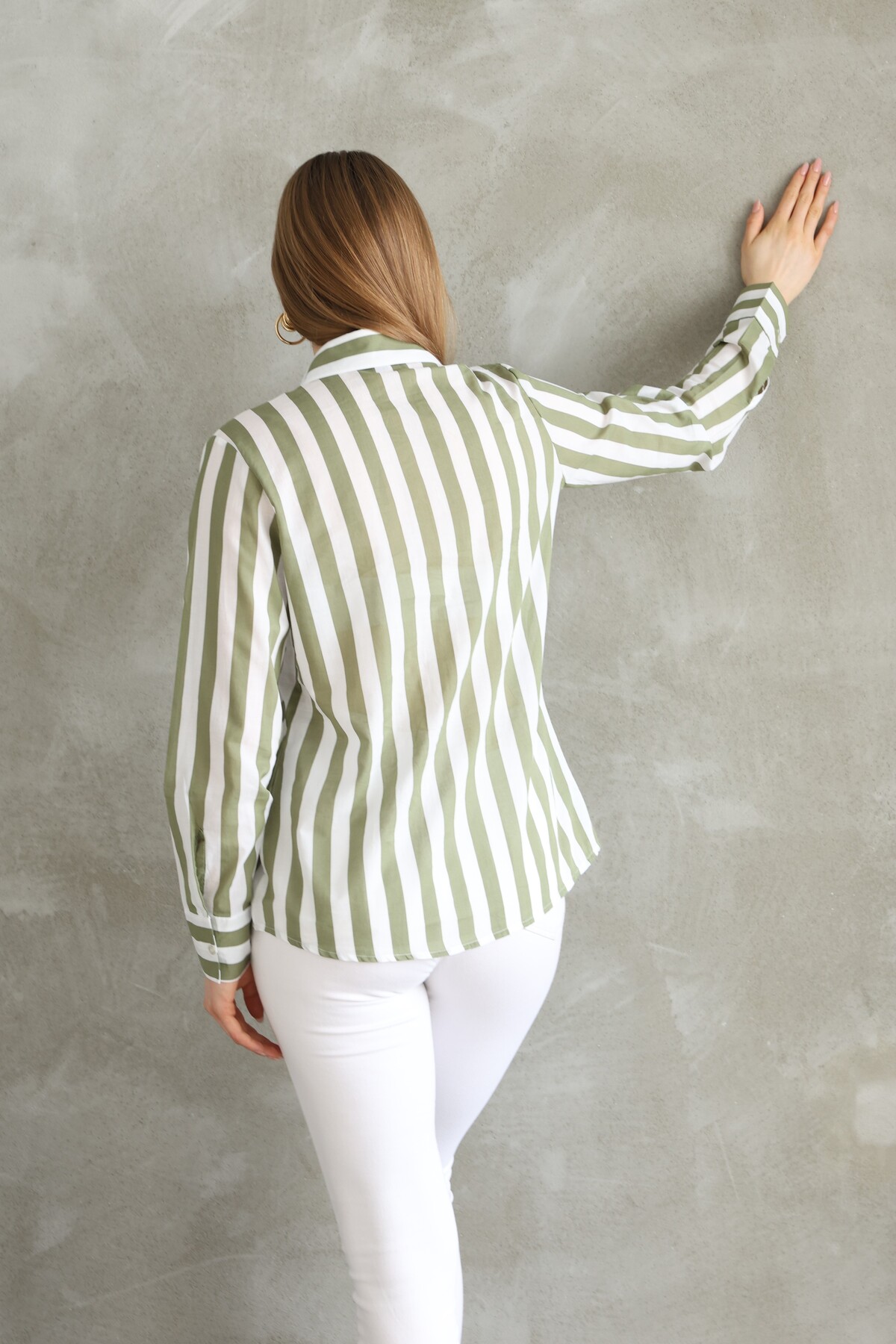 Lingeretta  Uzun Kol Rahat Günlük Kadın Gömlek - Görsel 2