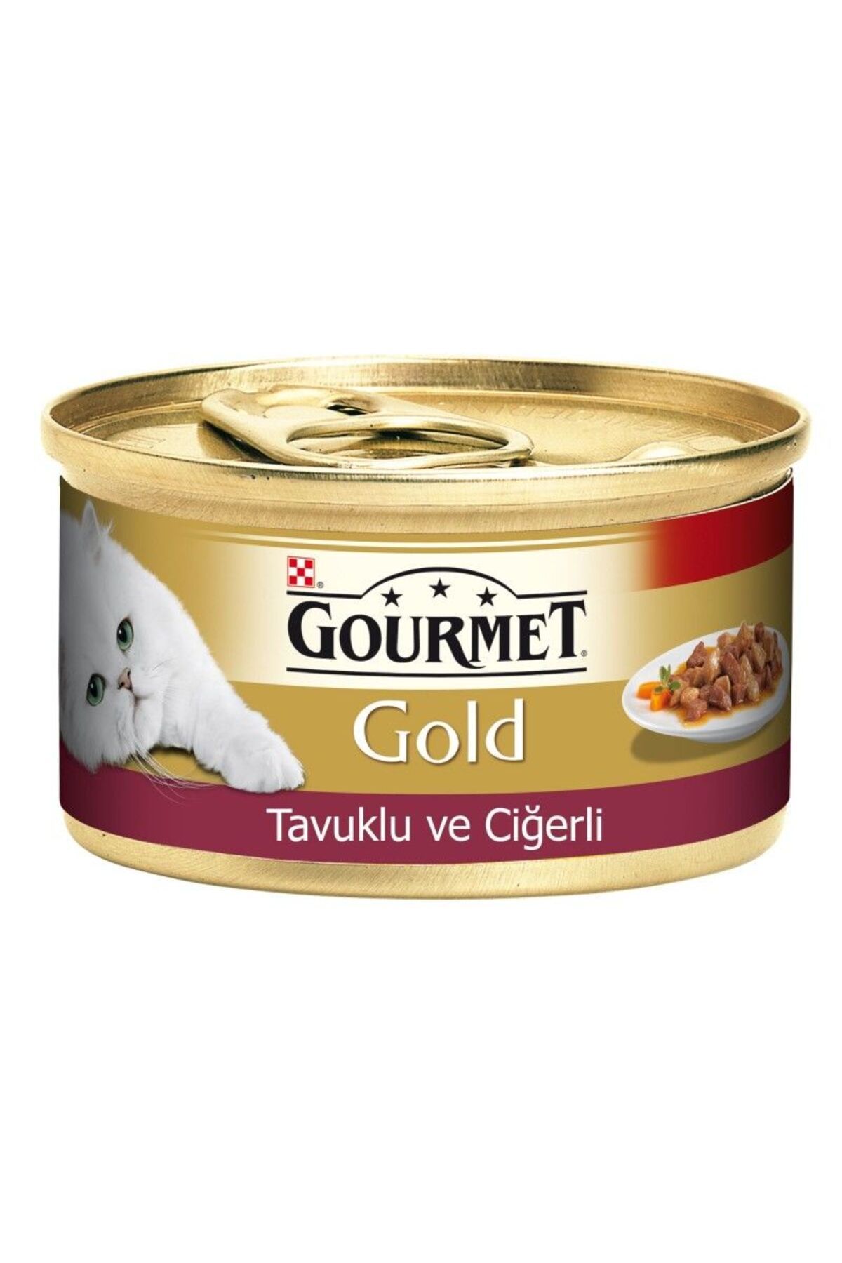 Gourmet Gold Tavuk Ve Ciğerli Yetişkin Konserve Kedi Maması 85 gr