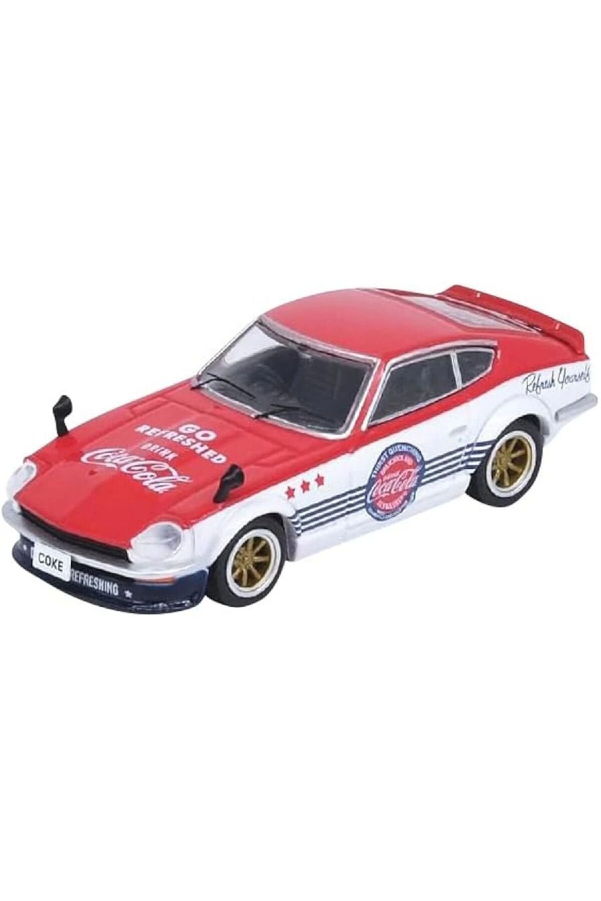 Oyuncakmatik 1:64 Diecast Nissan Fairylady 2 S30 Coca-Cola Inno Model Araba