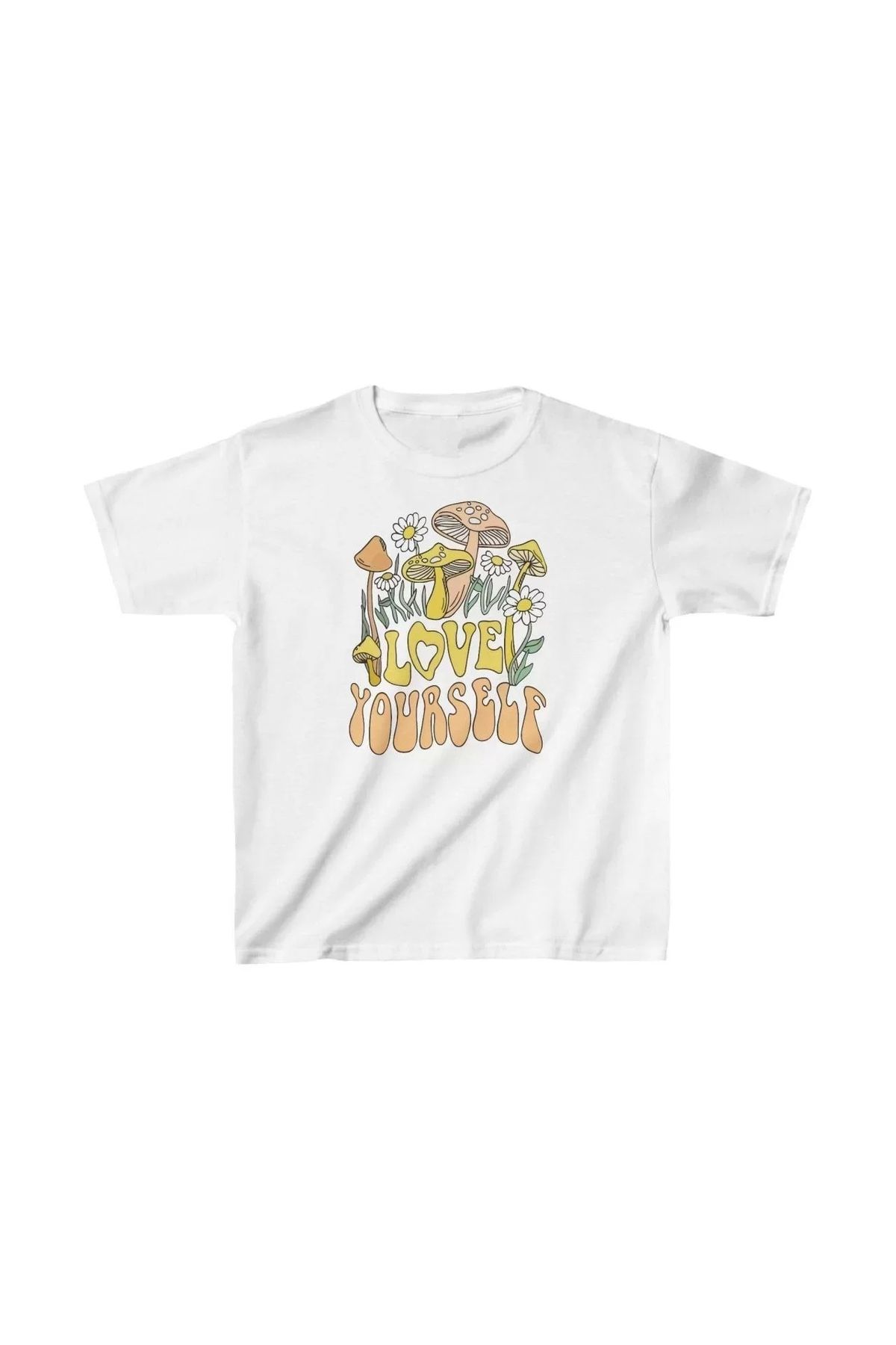 AE Stil Çocuk Unisex Baskılı T-Shirt - Beyaz