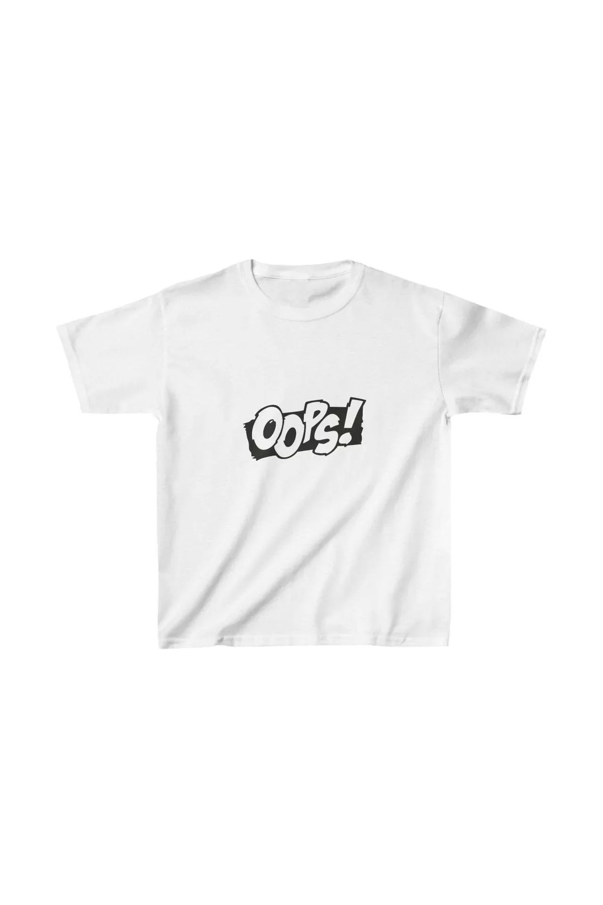AE Stil Unisex Çocuk Baskılı T-Shirt - Beyaz