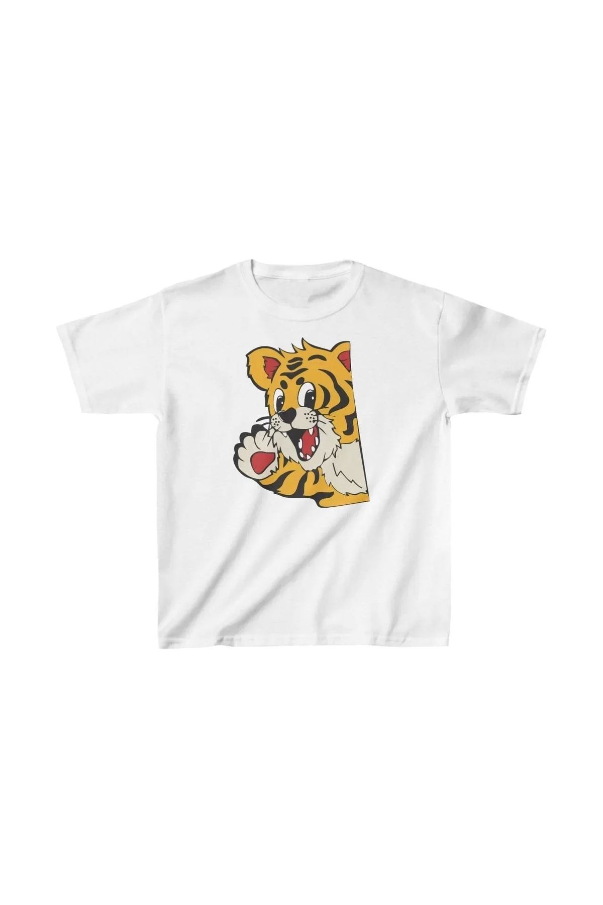 AE Stil Unisex Çocuk Baskılı T-Shirt - Beyaz