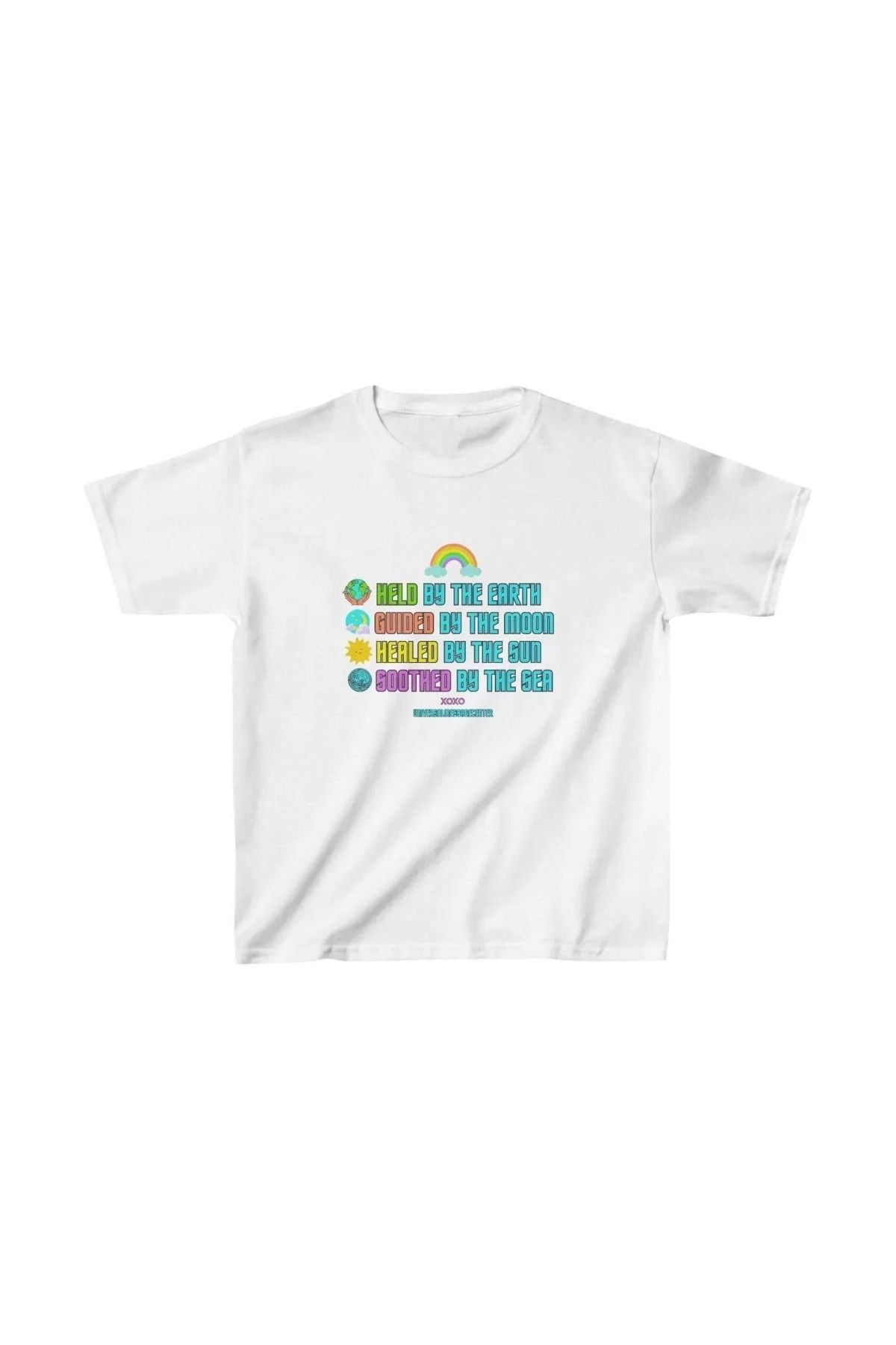 AE Stil Unisex Çocuk Baskılı T-Shirt - Beyaz
