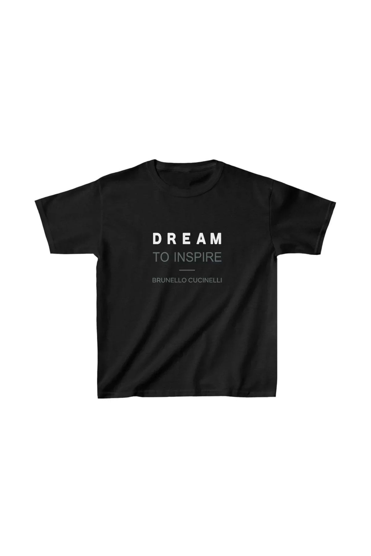 AE Stil Unisex Çocuk Baskılı T-Shirt - Siyah