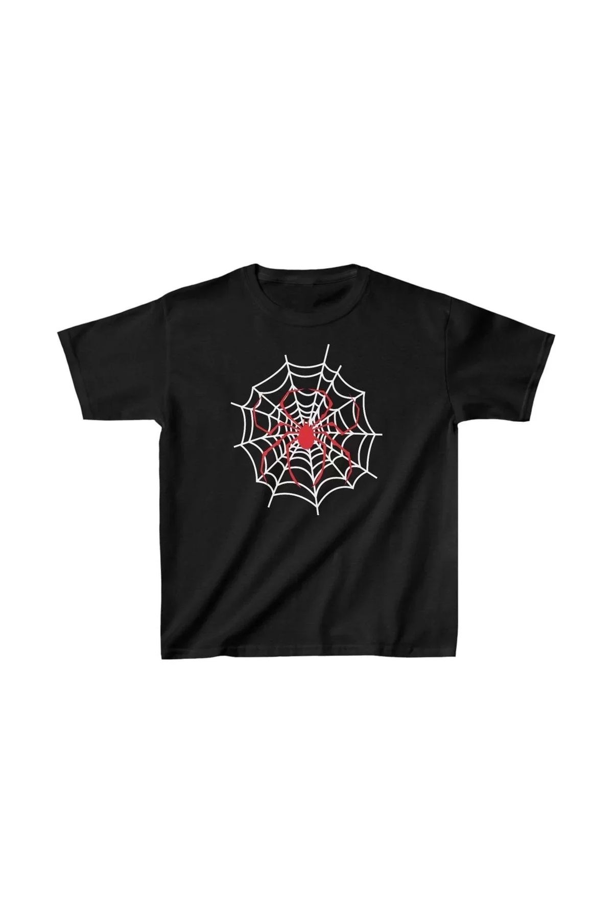 AE Stil Unisex Çocuk Baskılı T-Shirt - Siyah
