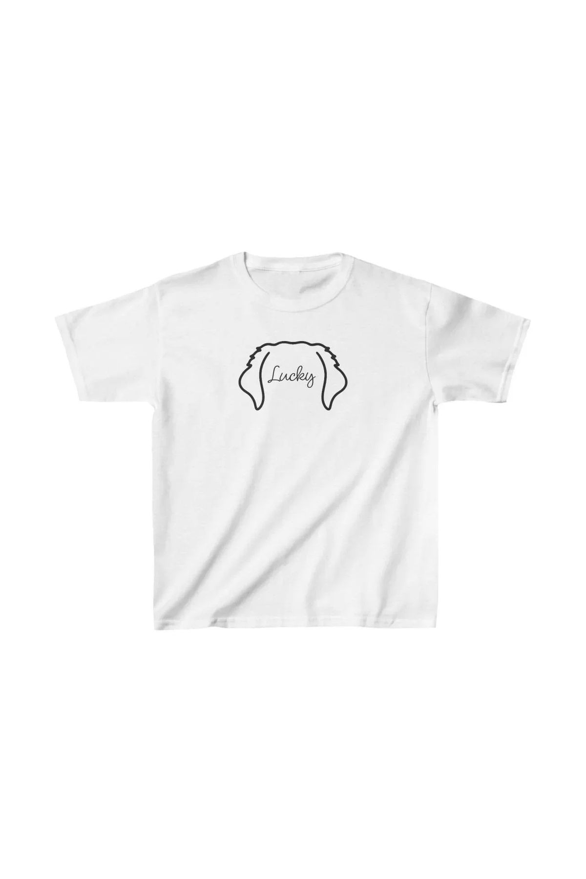 AE Stil Unisex Çocuk Baskılı T-Shirt - Beyaz