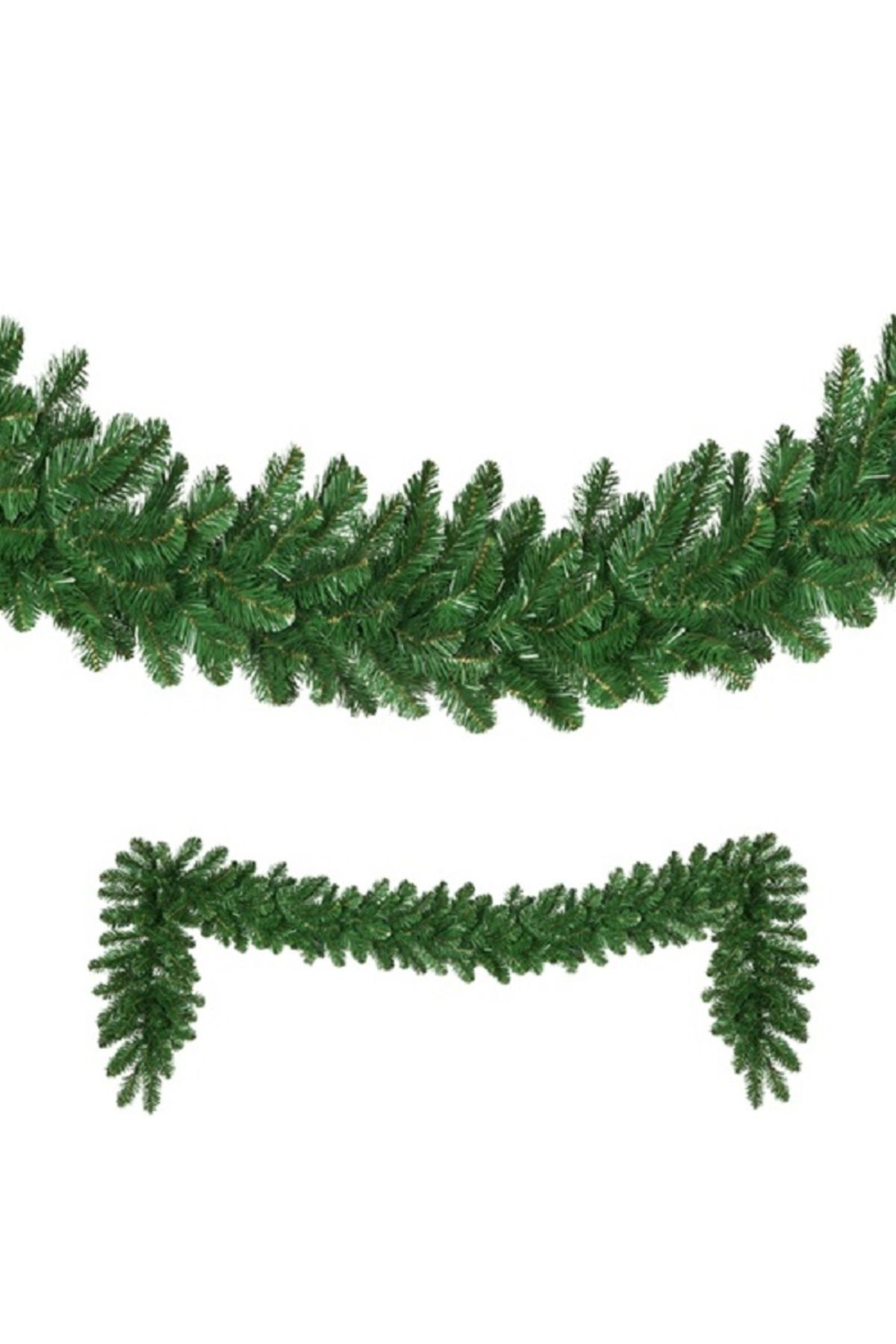 St Morritz YEŞİL GARLAND YEŞİL ÇAM DALI YILBAŞI SÜSLERİ VIP 2.50 METRE 22 CM ÇAP GREEN GARLAND DECOR CHRİSTMAS