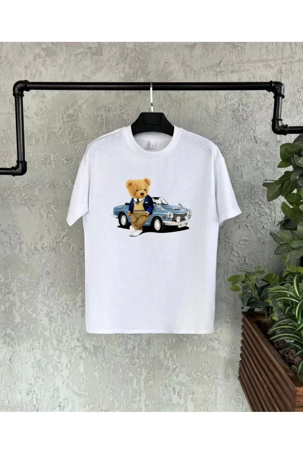 AE Stil Unisex Çocuk Baskılı T-Shirt - Beyaz