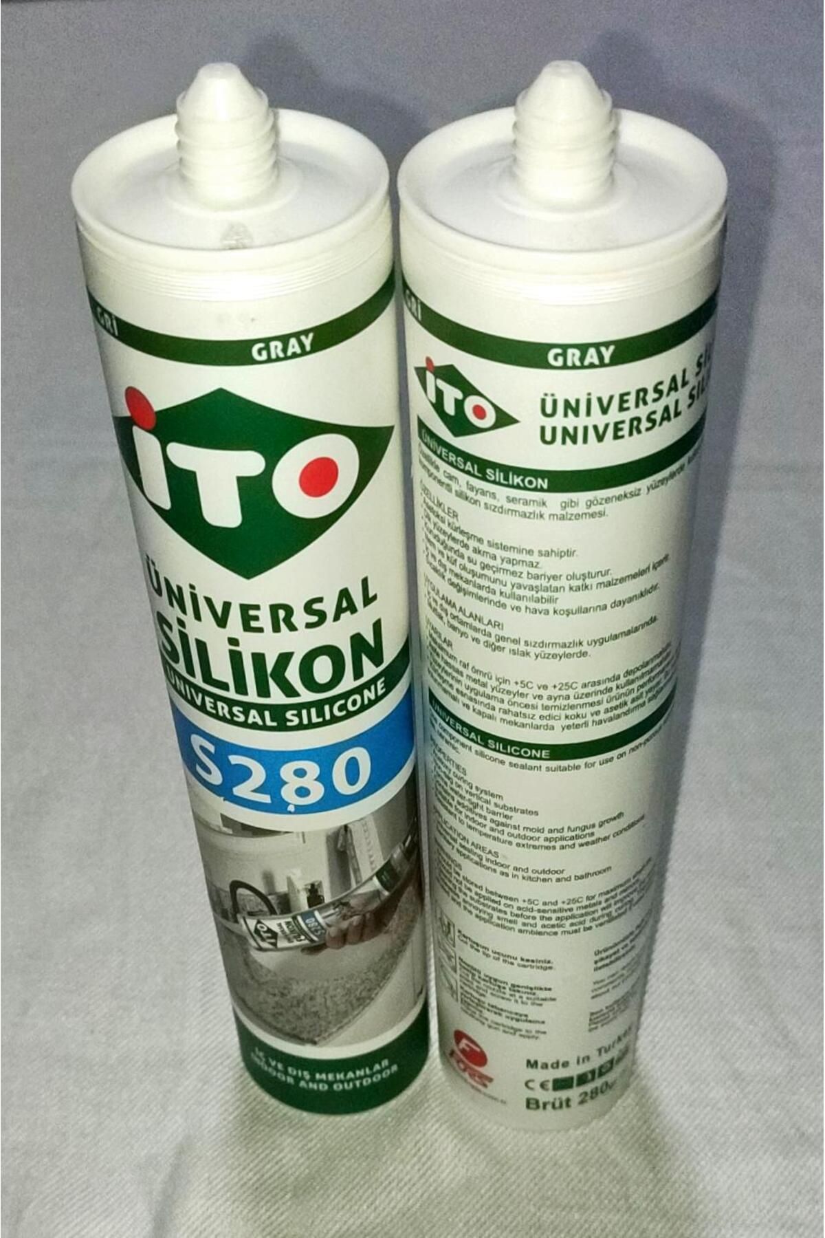 İto Ünıversal Silikon Gri 280gr (2ADET)SET