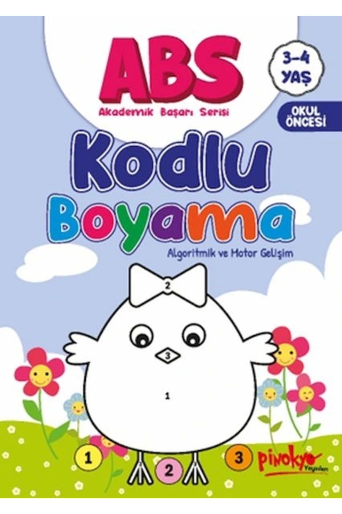 Pinokyo Yayınları ABS 3-4 Yaş Kodlu Boyama