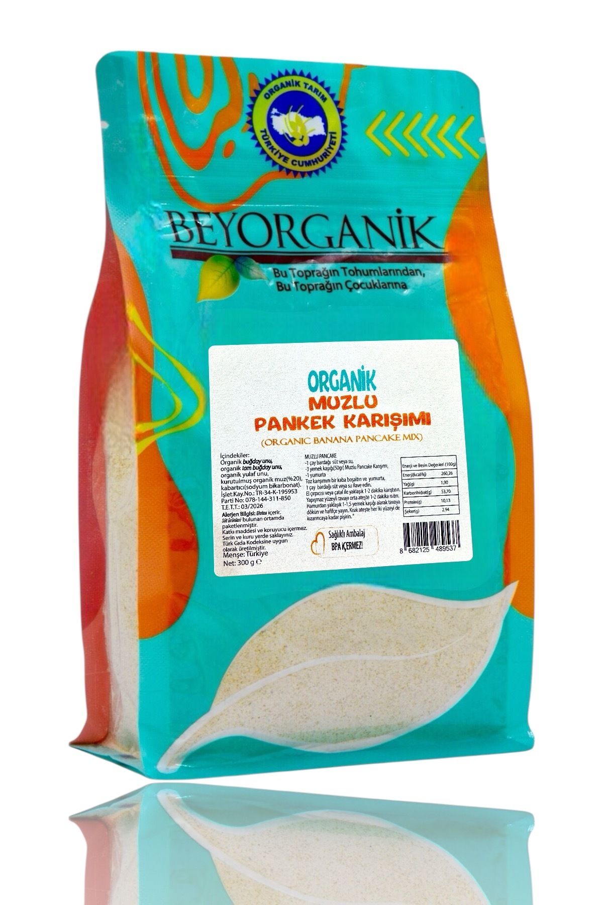 BEYORGANİK Organik Muzlu Pankek Karışımı 300gr