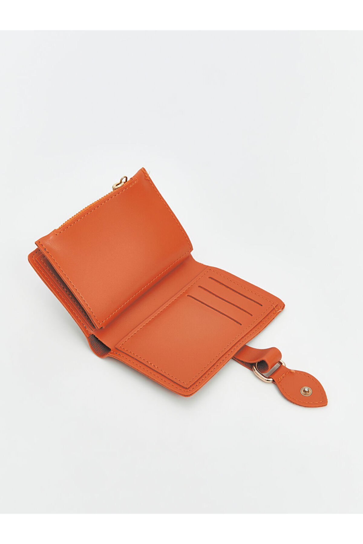 LC Waikiki-Orange Zippered Women's Wallet 4