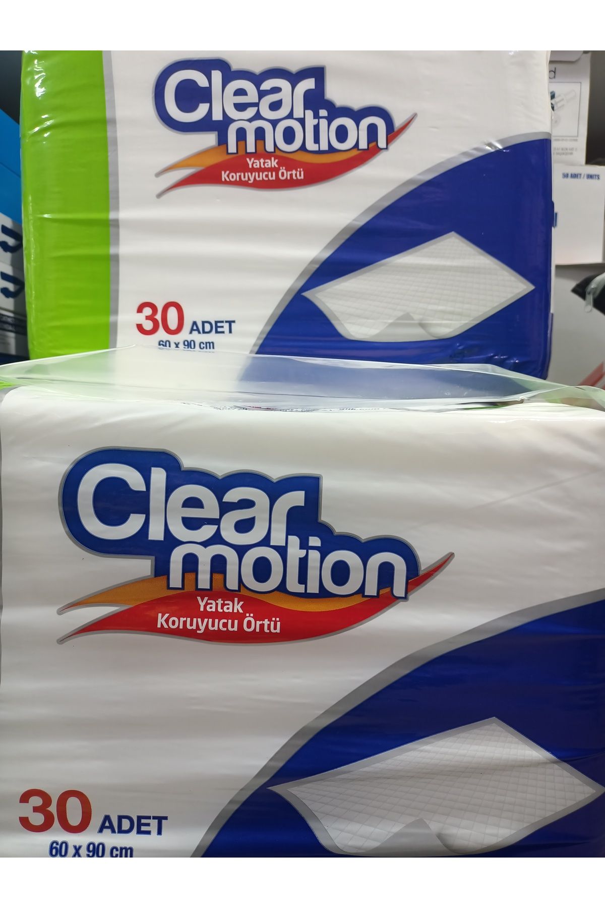 CLEAR MOTION 4 PAKET Clearmotion 60x90 cm 30lu (120 adet) Sıvı Geçirmez Yatak Koruyucu Alez