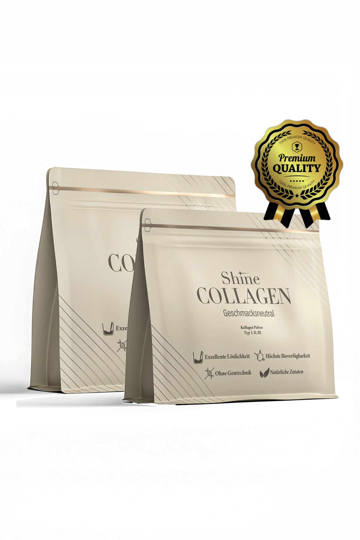 Shinecollagen Tip 1/2/3 Kolajen 800gr Yüksek Kaliteli Çift Hidrolize Collagen %100 Doğal 80 Günlük