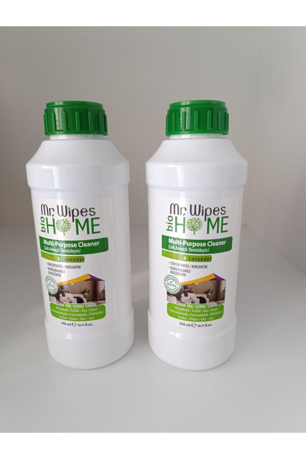 Farmasi Mr. Wipes Bio Home çok Amaçlı Temizleyici 2 Li Narenciye&lavanta Kokulu 500 ml