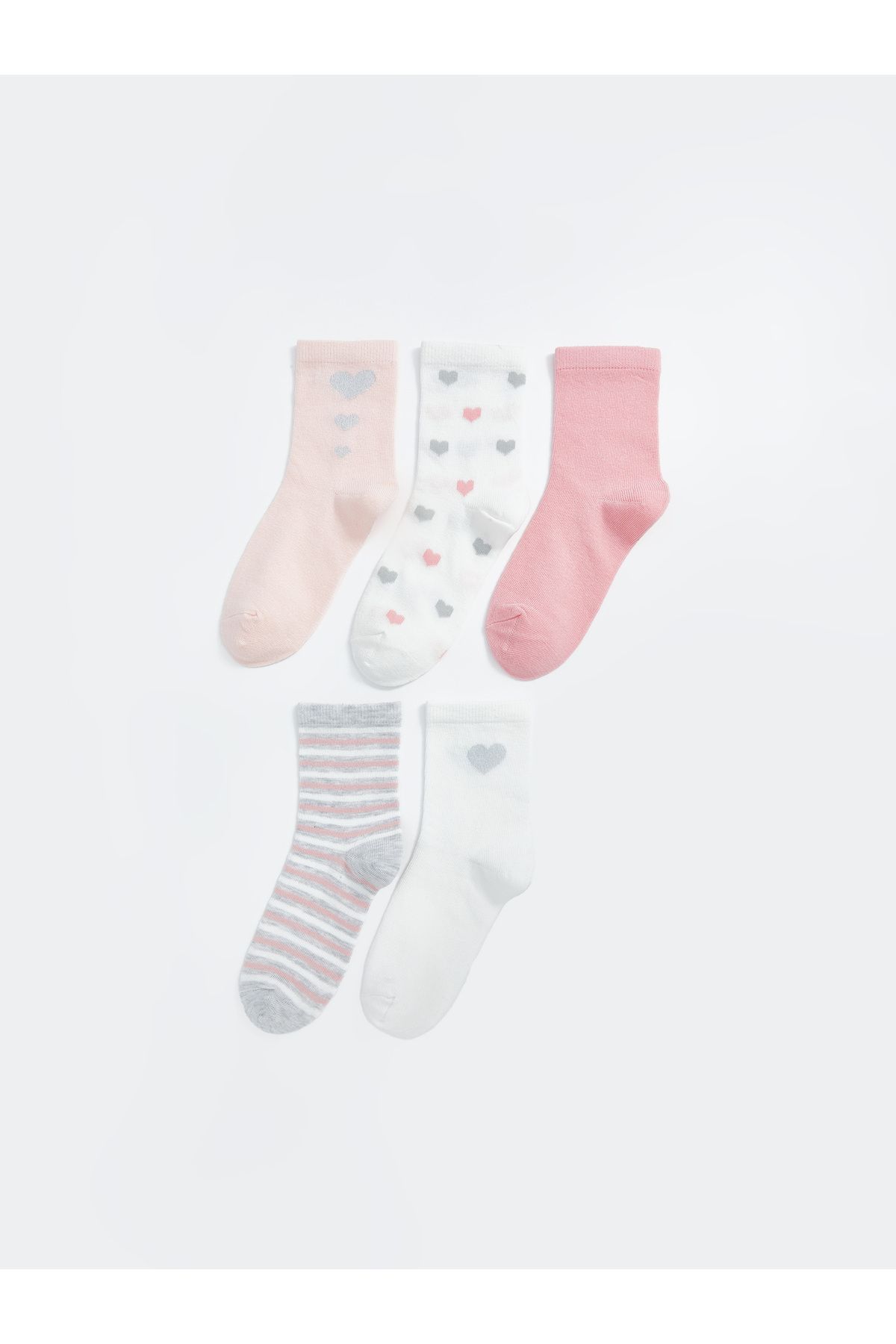 LC Waikiki-Girl's Patterned Socks - Pack of 5 1