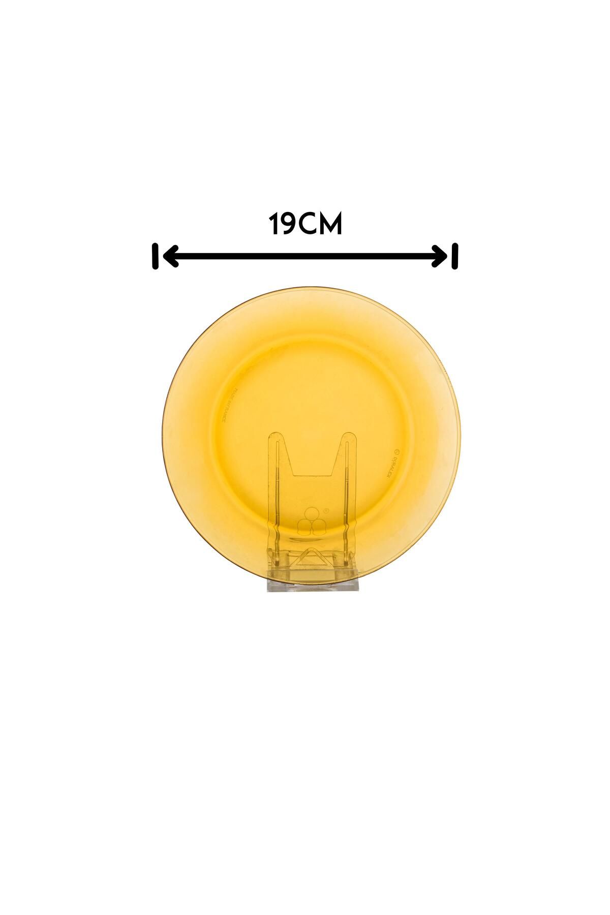 Duralex-A set of honey glass eating plates, 6 pieces 4