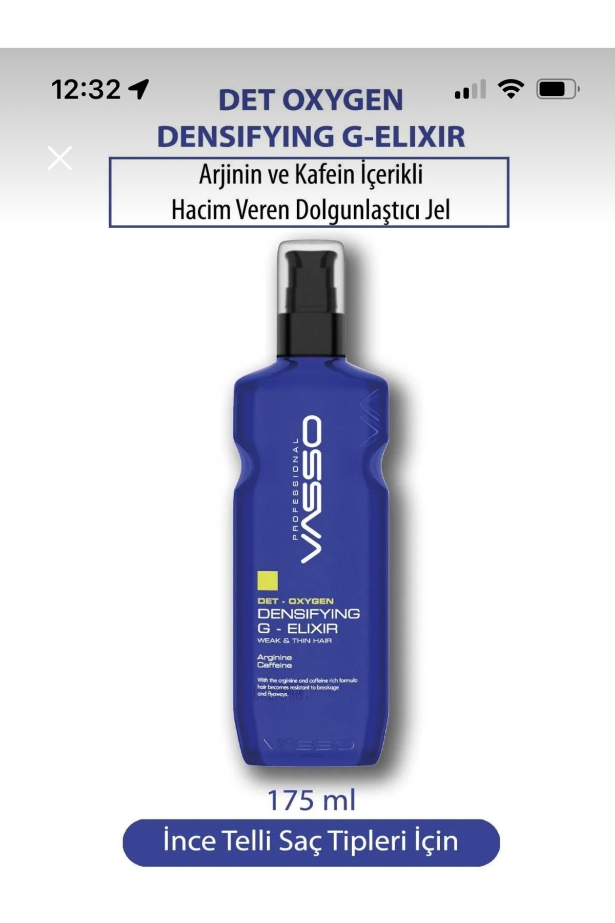 HairMafia Arjinin Ve Kafein İçeren Hacim Veren Dolgunlaştırıcı Jel İksir