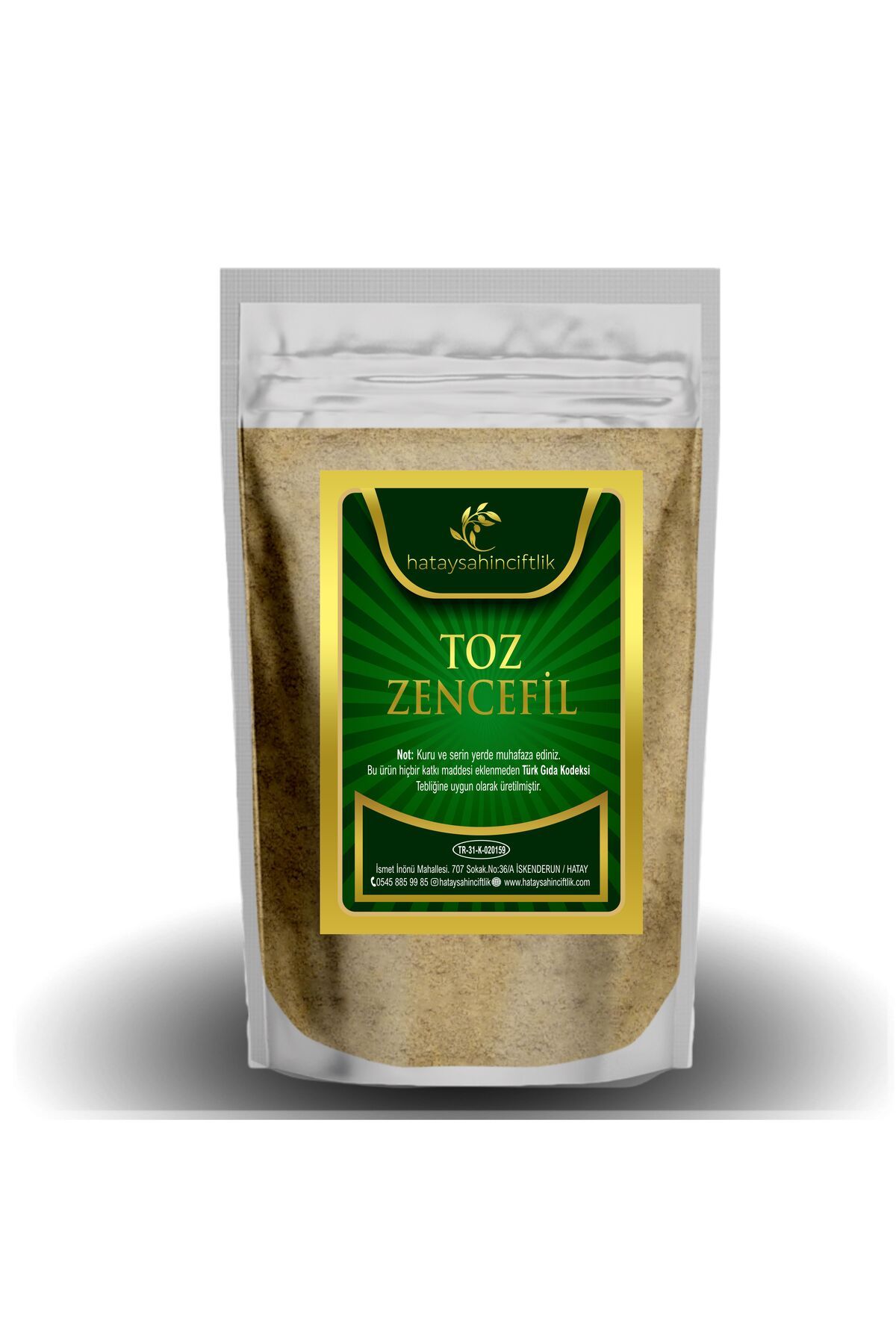 HATAY ŞAHİN ÇİFTLİK Toz Zencefil 100 Gr