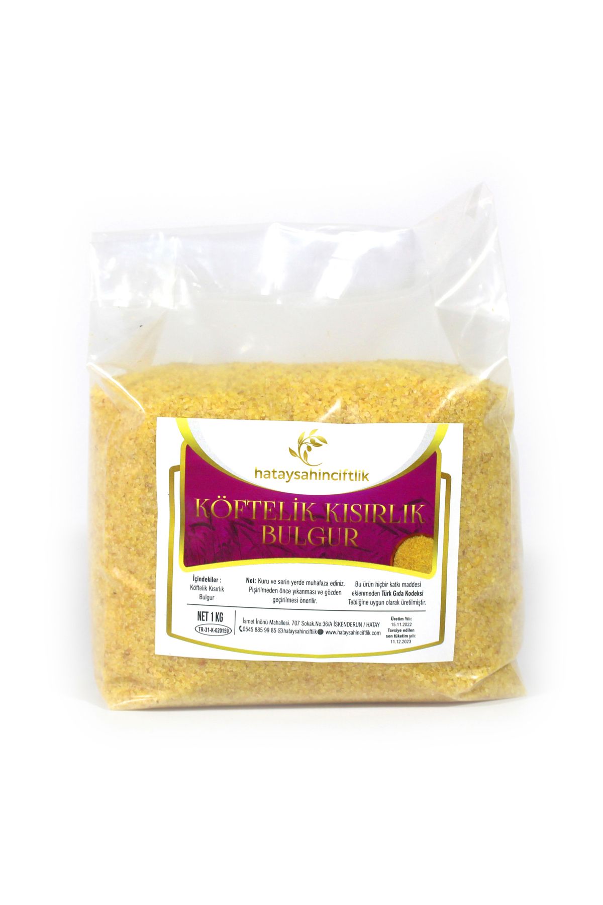 HATAY ŞAHİN ÇİFTLİK Köftelik Kısırlık Bulgur 1 Kg