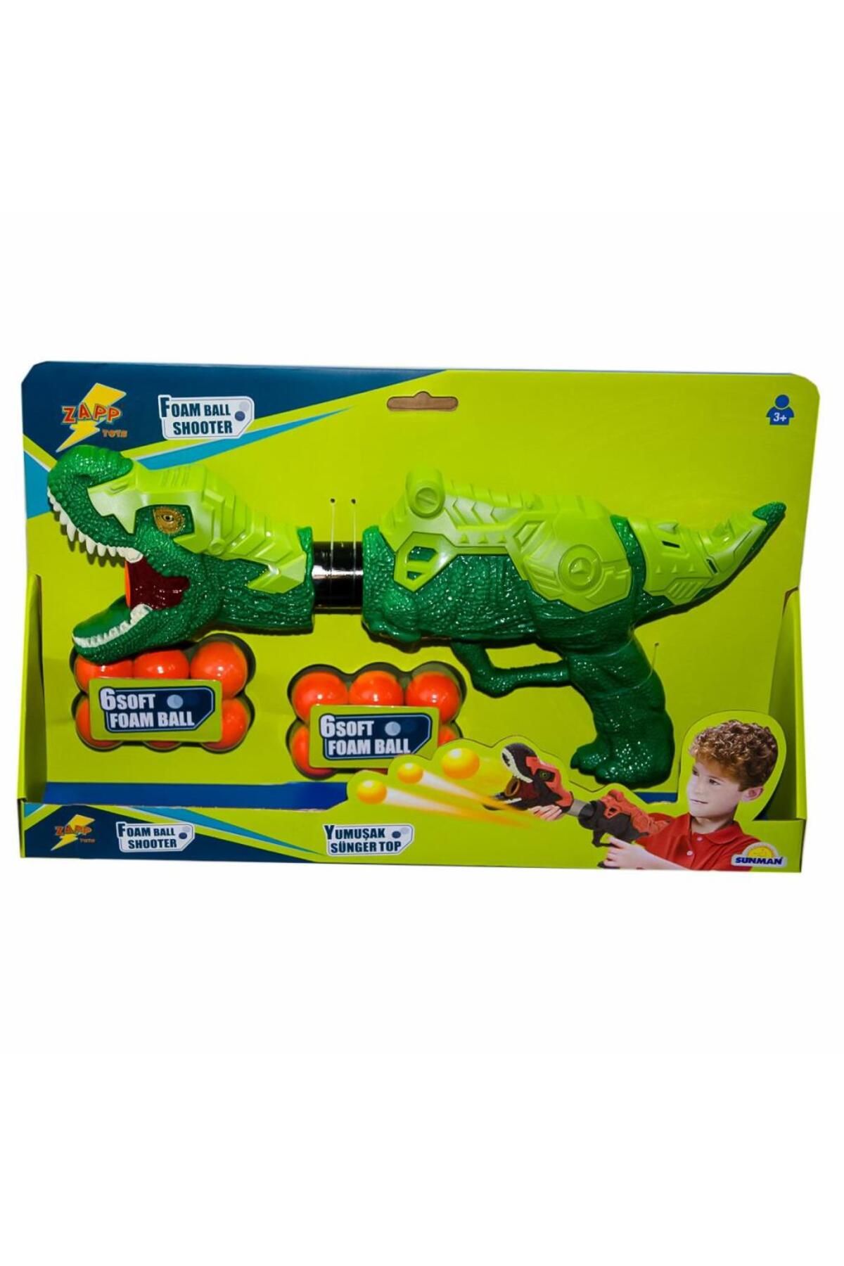 NessiWorld 3620 SURAT-ZAP-Silah Top Atan Dinozor 12 Toplu 2 Renk - Sunman