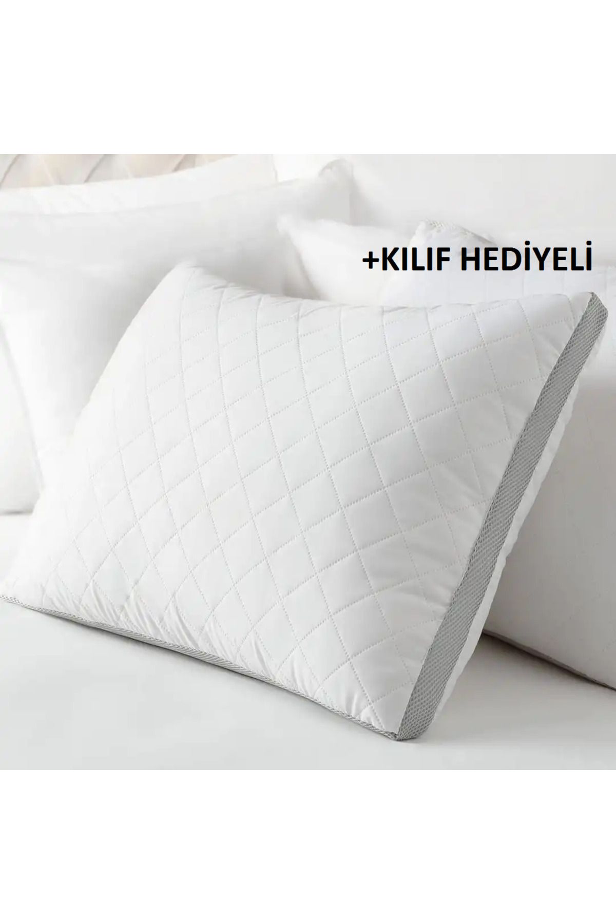 Home Klimalı Silikon Yastık (2 adet) Yastık Kılıfı Hediyeli 800gr Klimalı ppty016286