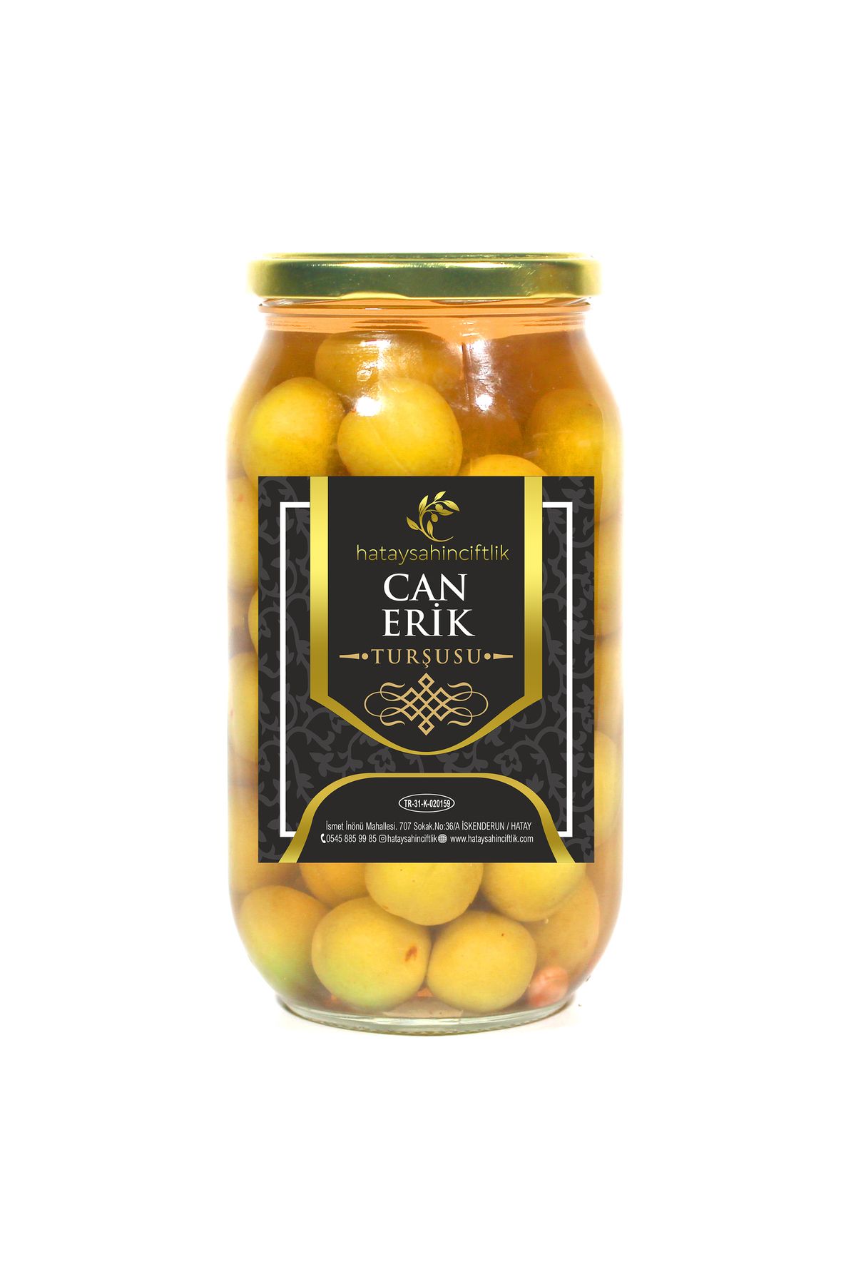 HATAY ŞAHİN ÇİFTLİK Can Erik Turşusu 1200 Gr