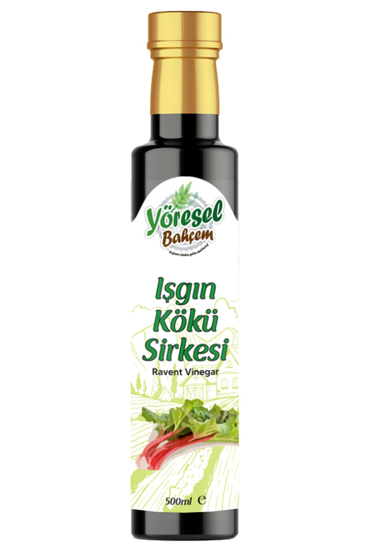 Yöresel Bahçem Işgın Kökü Sirkesi Doğal Fermantasyon (500ml)