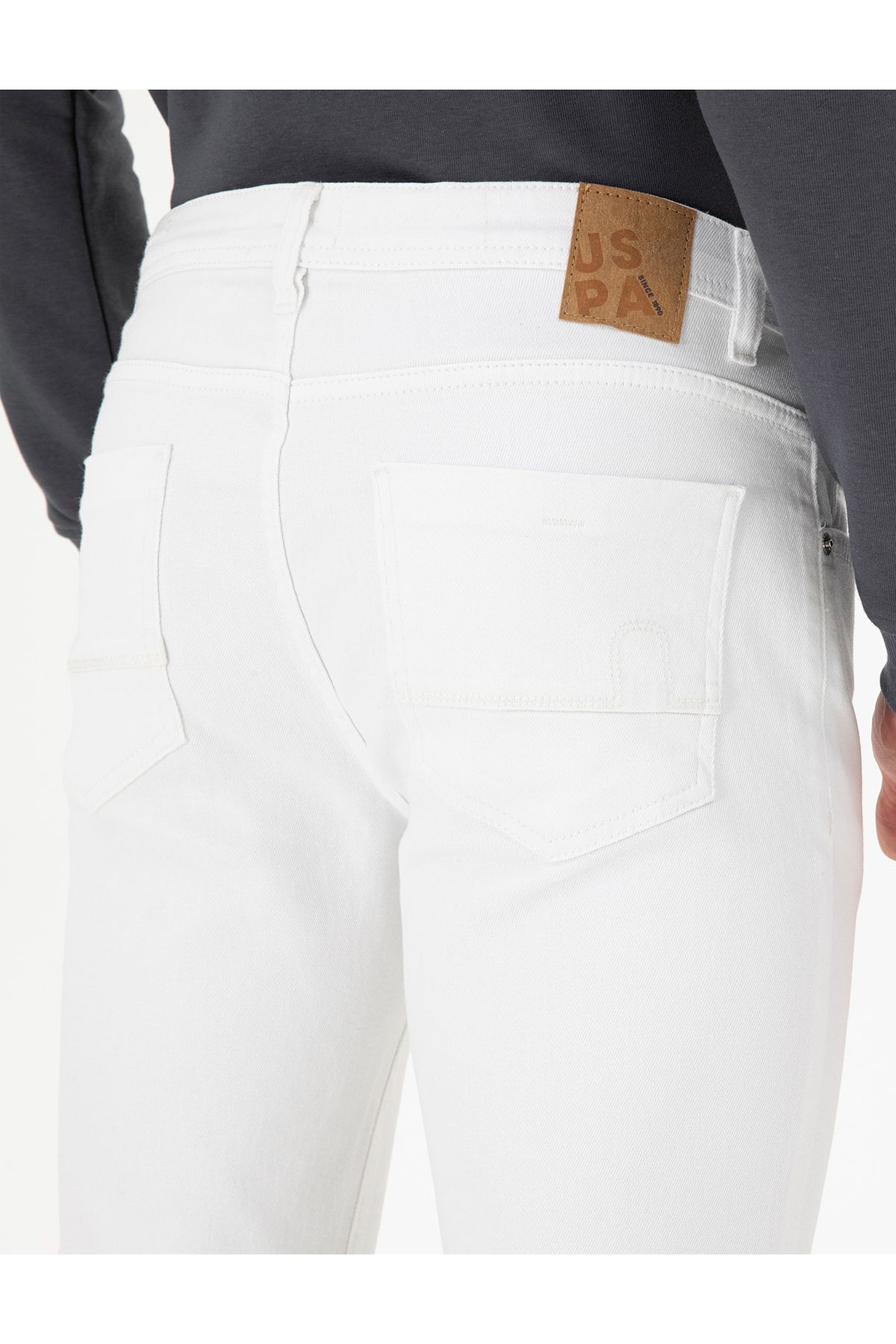 شلوار جین سفید مردانه اورجینال U.S. Polo Assn.