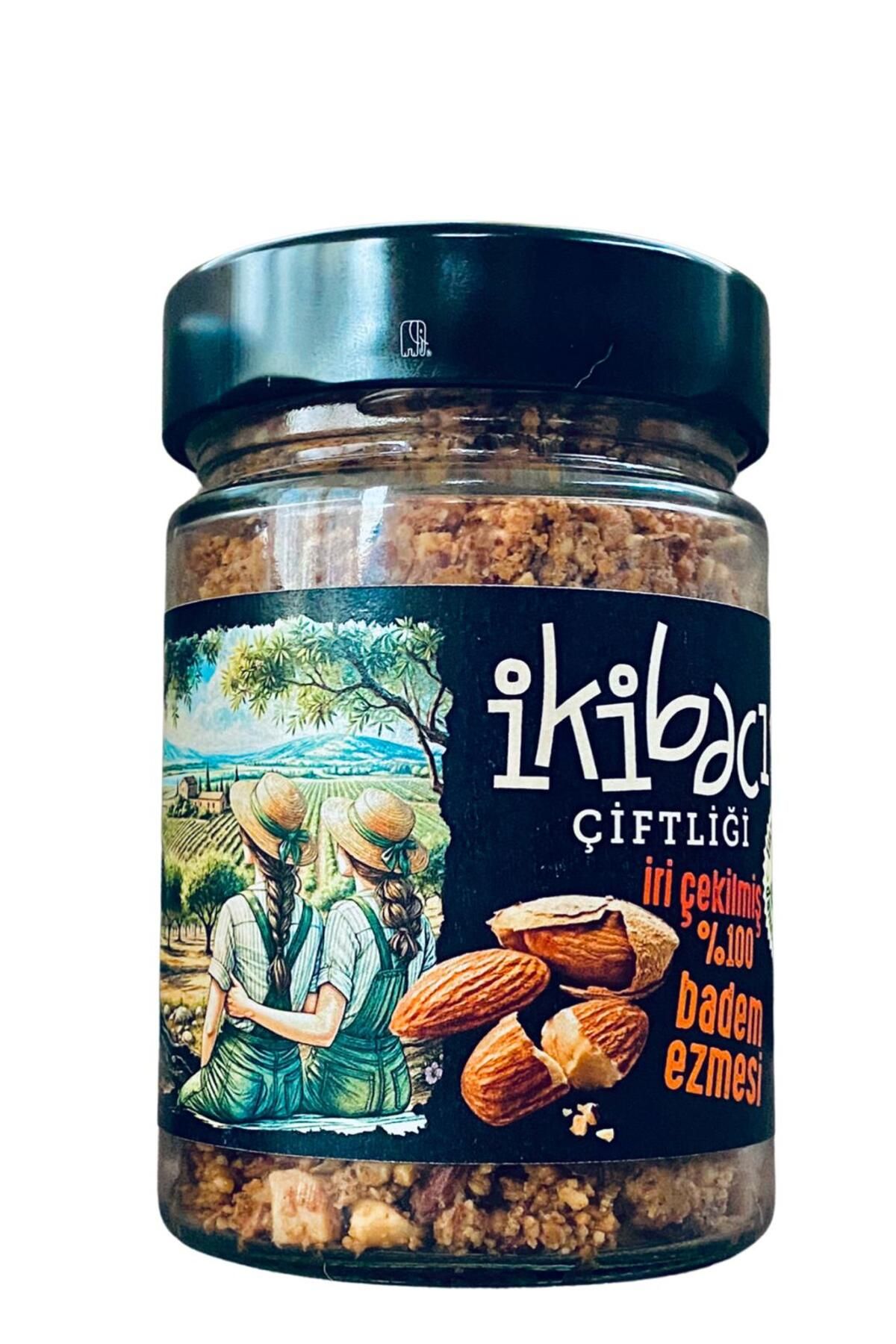 ikibacıçiftliği Şeker Ilavesiz Katkısız %100 Badem Ezmesi (İRİ ÇEKİLMİŞ) 300gr