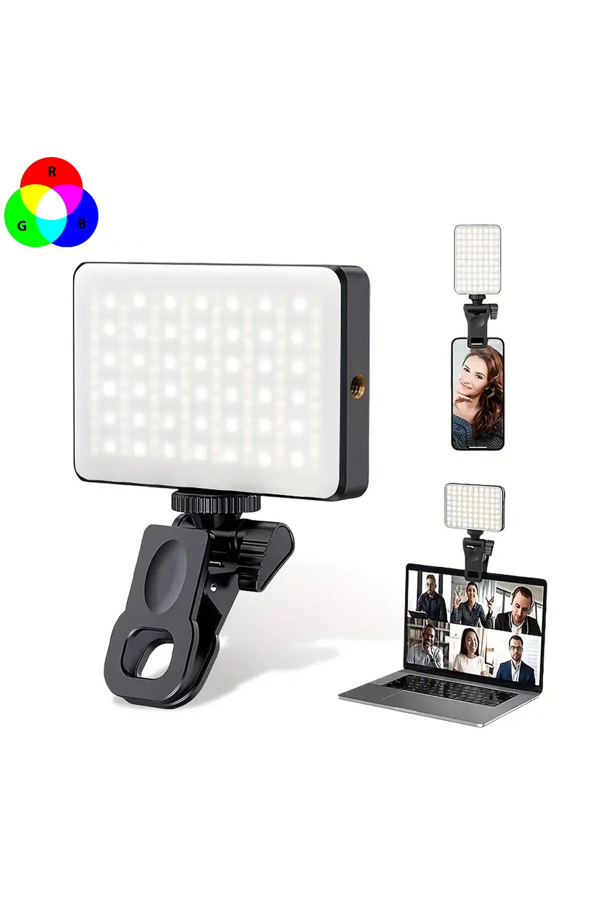 Microcase Şarjlı Ayarlanabilir RGB Ürün Çekim Işığı Softbox Fotoğraf Stüdyo Aydınlatması Cep Ledi AL4965