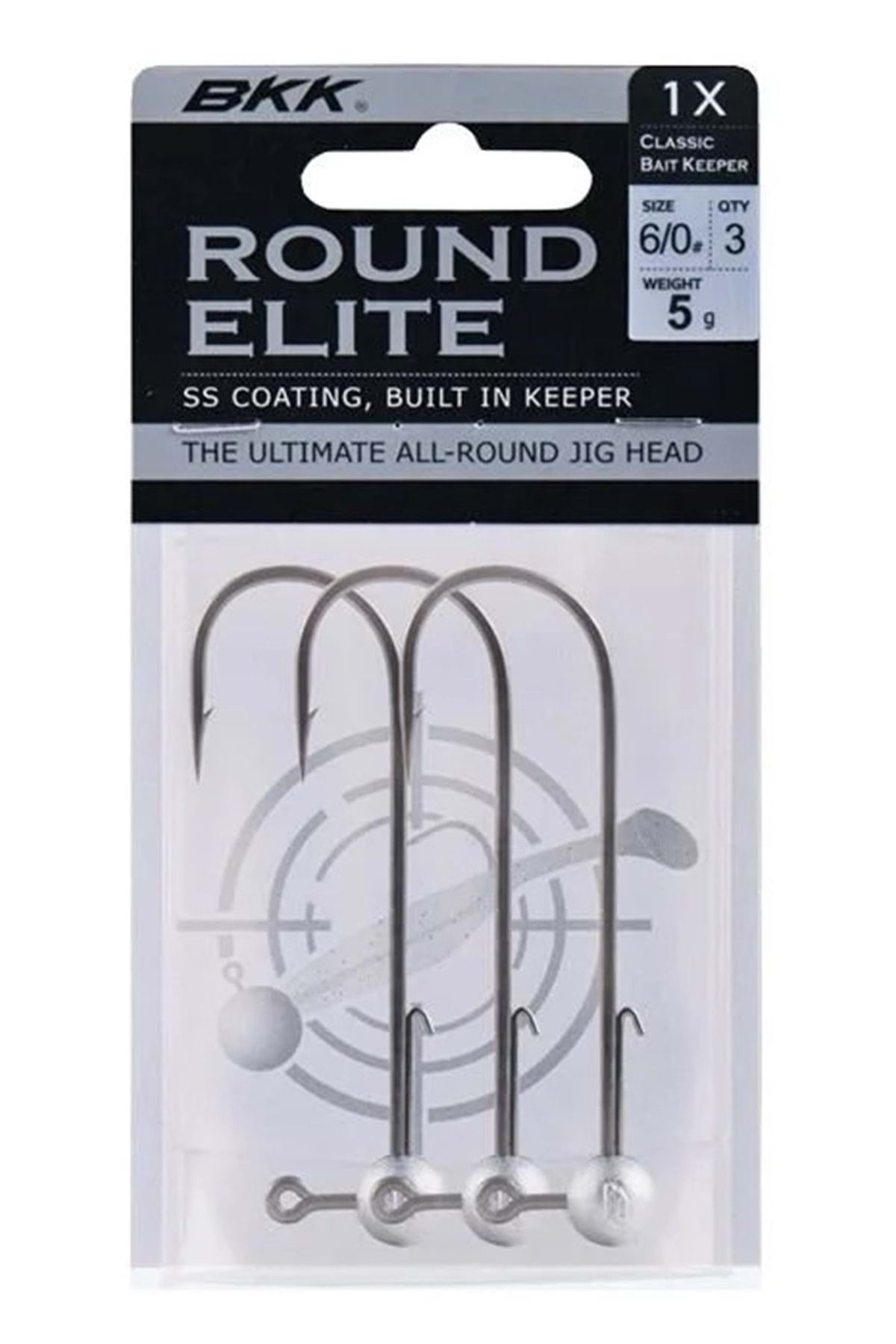 BKK Round Elite-Classic Bait Keeper Jighead NO 2/0 12 GR