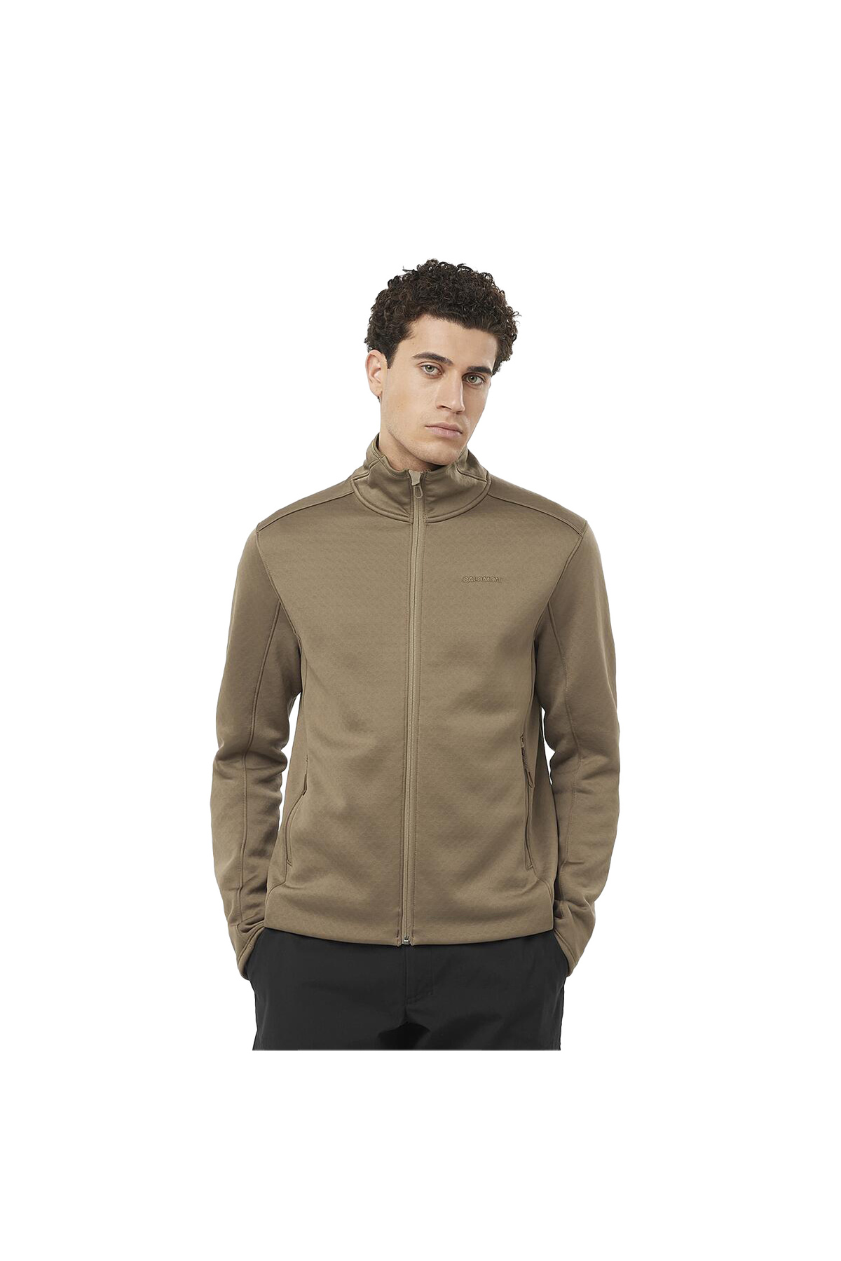 Salomon Sntial Midfleece Fz M Shitake Erkek Polar LC2329100