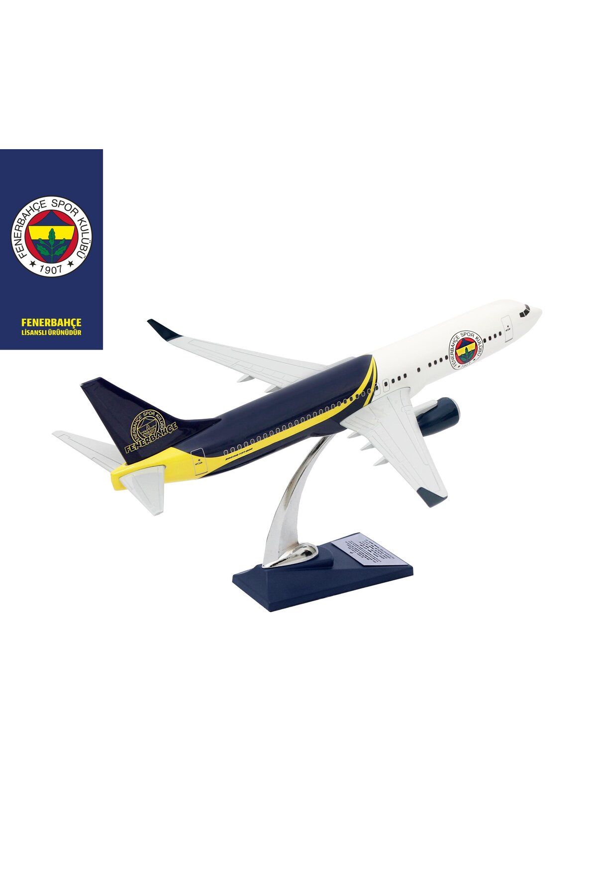 Fenerium Boeing 737-800 1/100 Ölçek Fenerbahçe Lisanslı Tasarım Maket Uçak