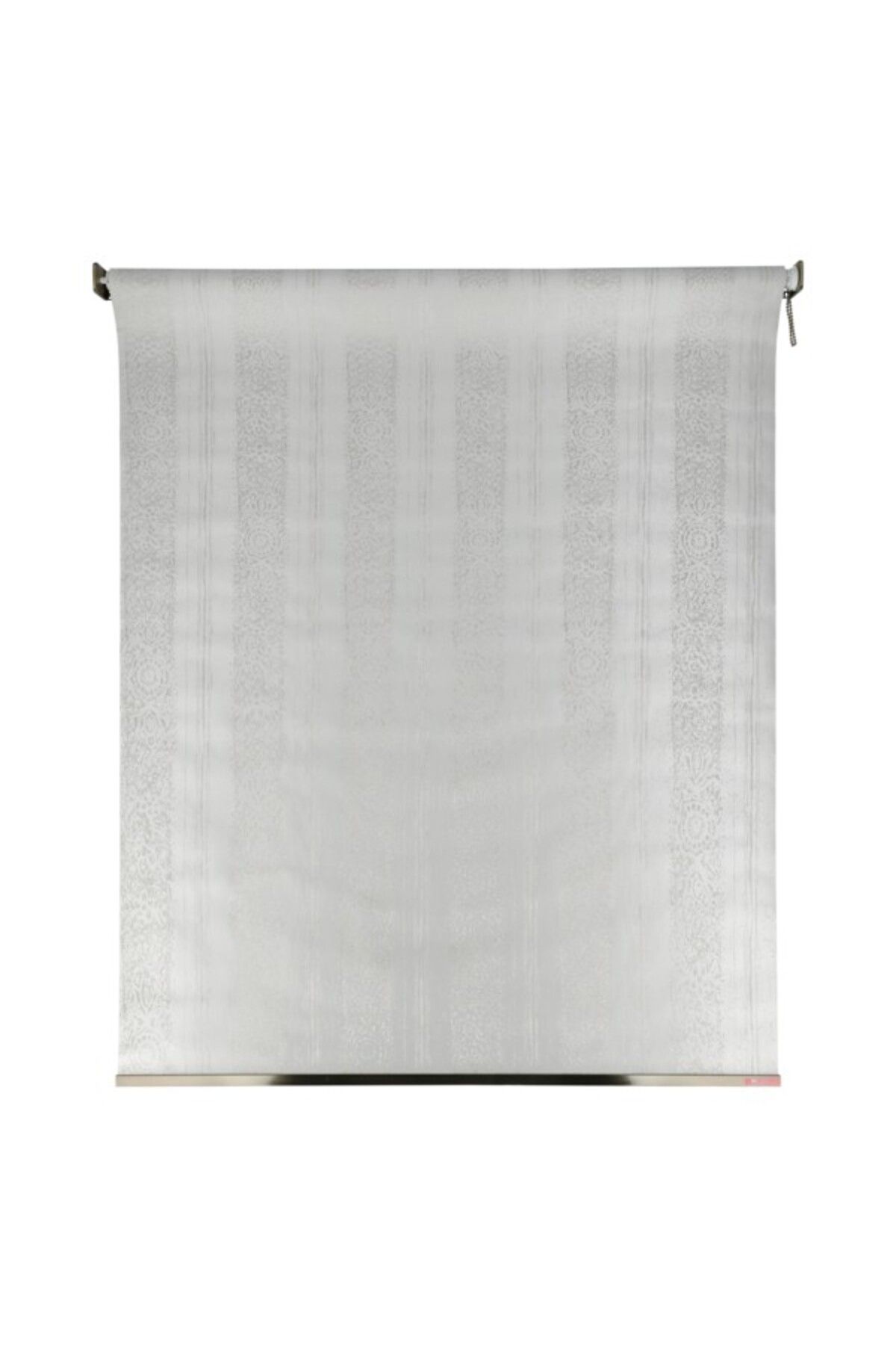 micasa-Easy to Use High Quality Lisbon Black Out Blind for Windows White and Silver 200 x 200cm 1