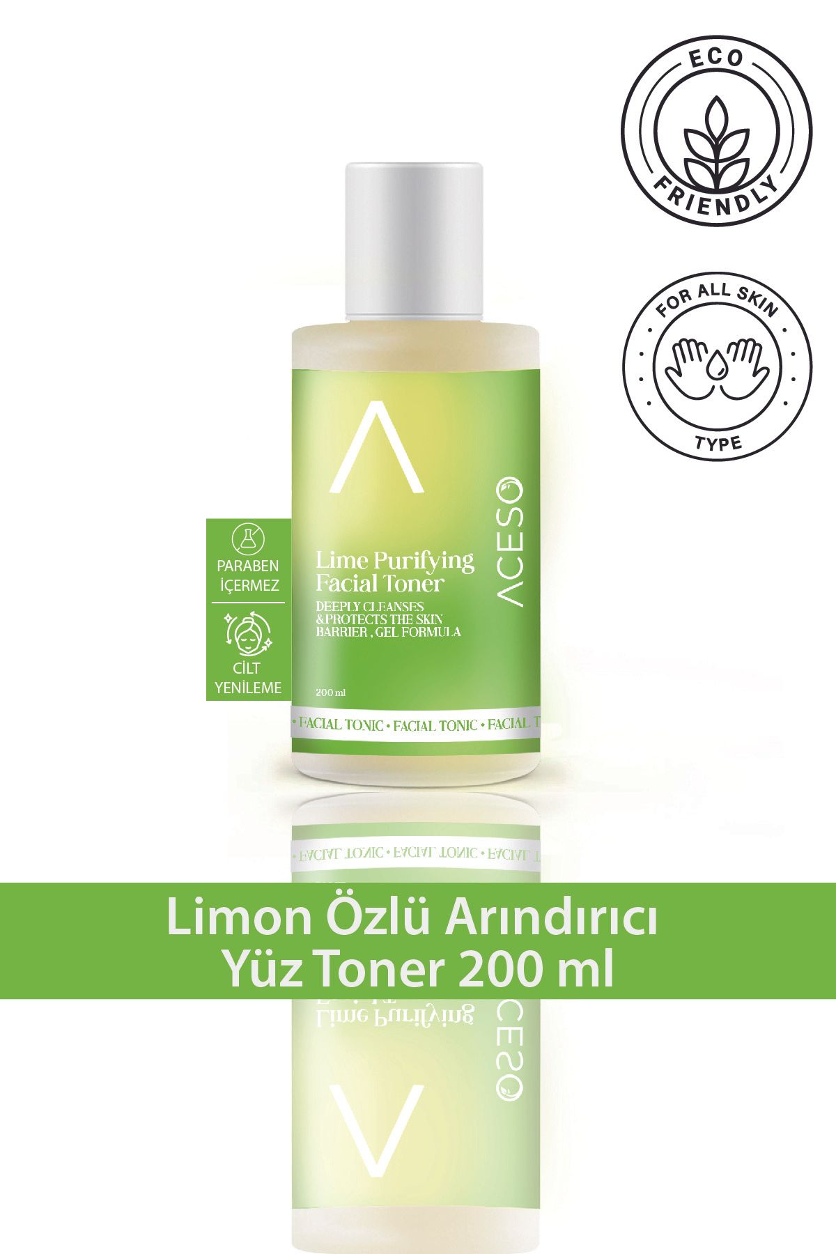 Aceso Cosmetics Limon Özlü Arındırıcı Yüz Toner 200 ml