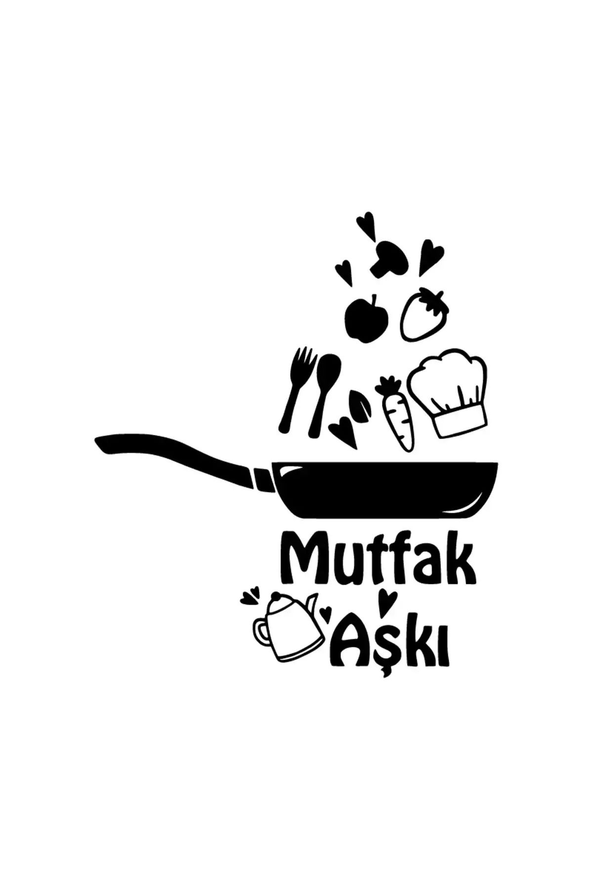 DesingONB Mutfak Aşkı Sticker 10 X 11 Cm