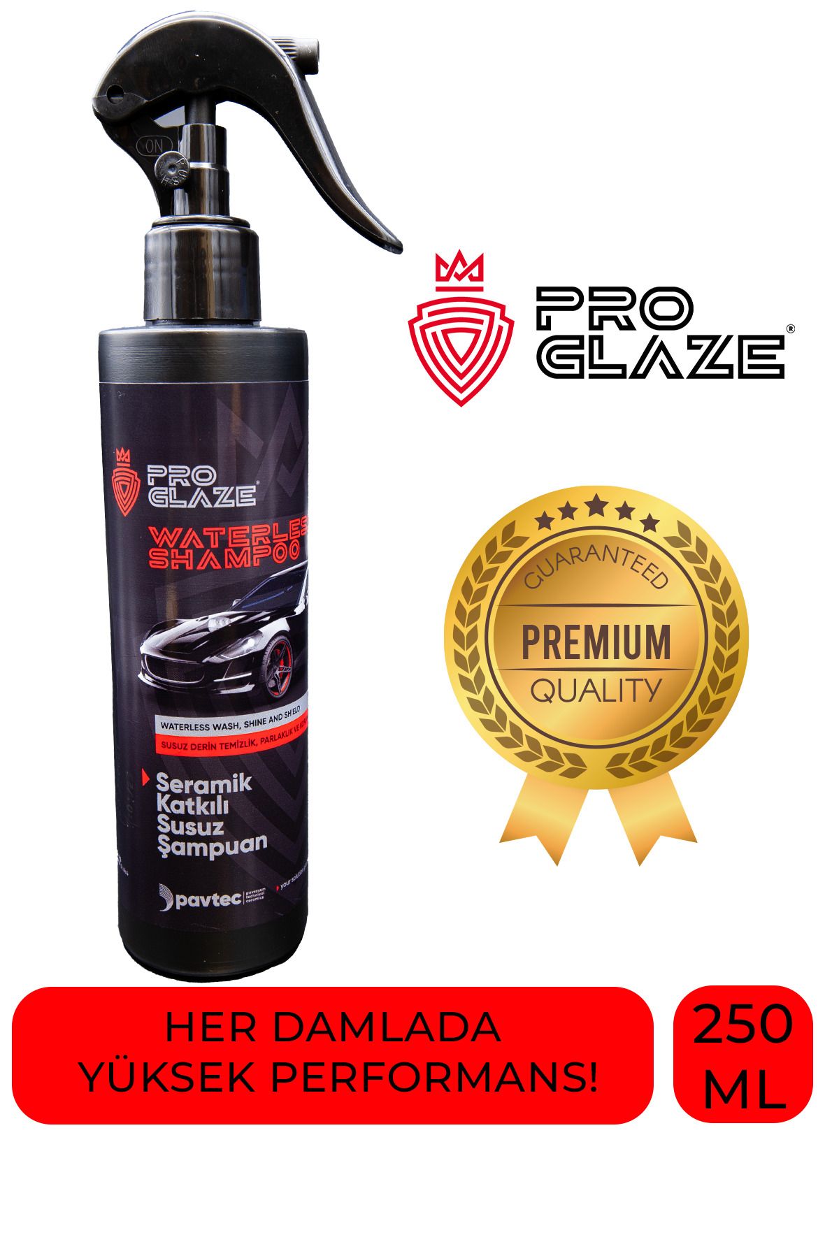 PavTec PROGLAZE Seramik Katkılı Susuz Şampuan 400ml