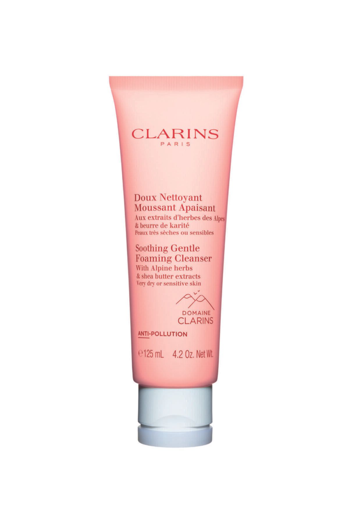 Clarins Hassas Ciltler İçin Cildi Rahatlatan ve Arındıran Besleyici Köpük Temizleyici 125 ml