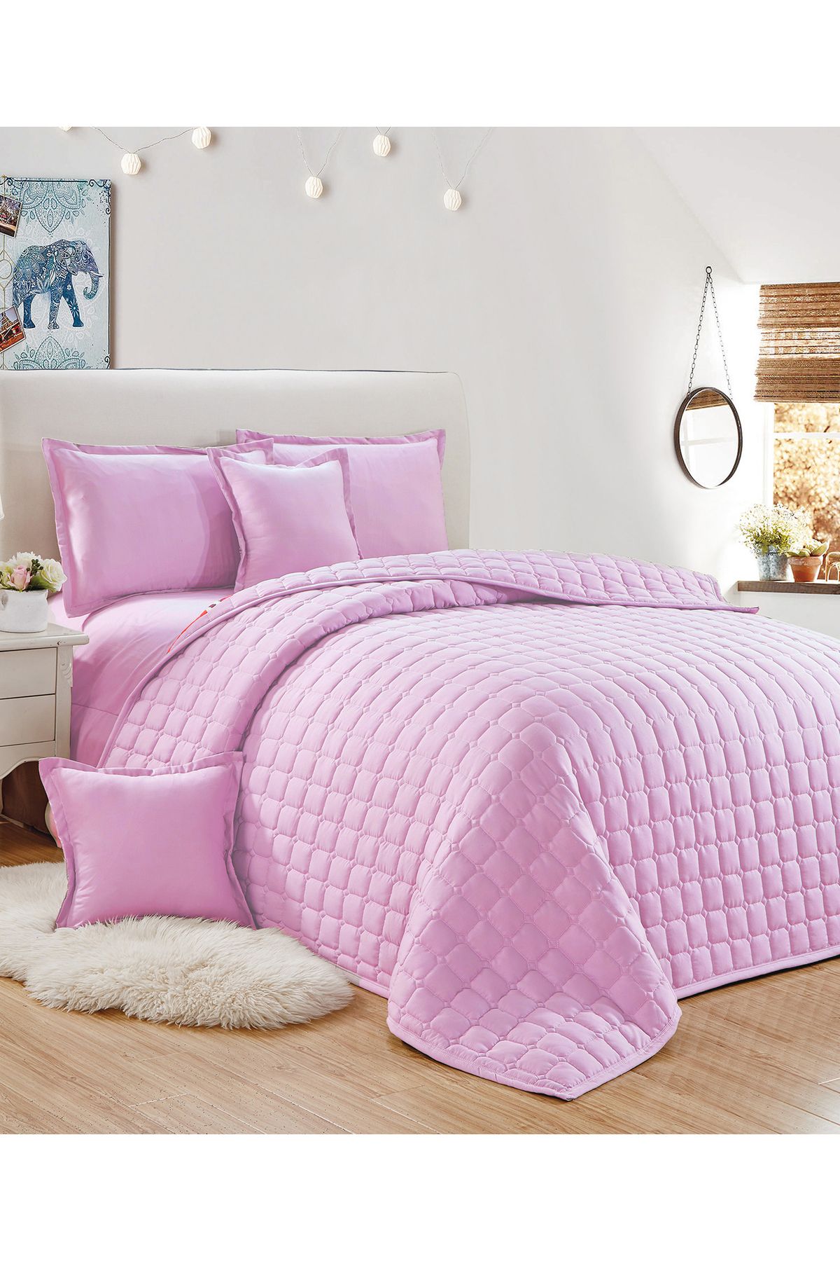 Generic-Compressed Comforter Set Double Size one color, 6 Pieces, King Size 1