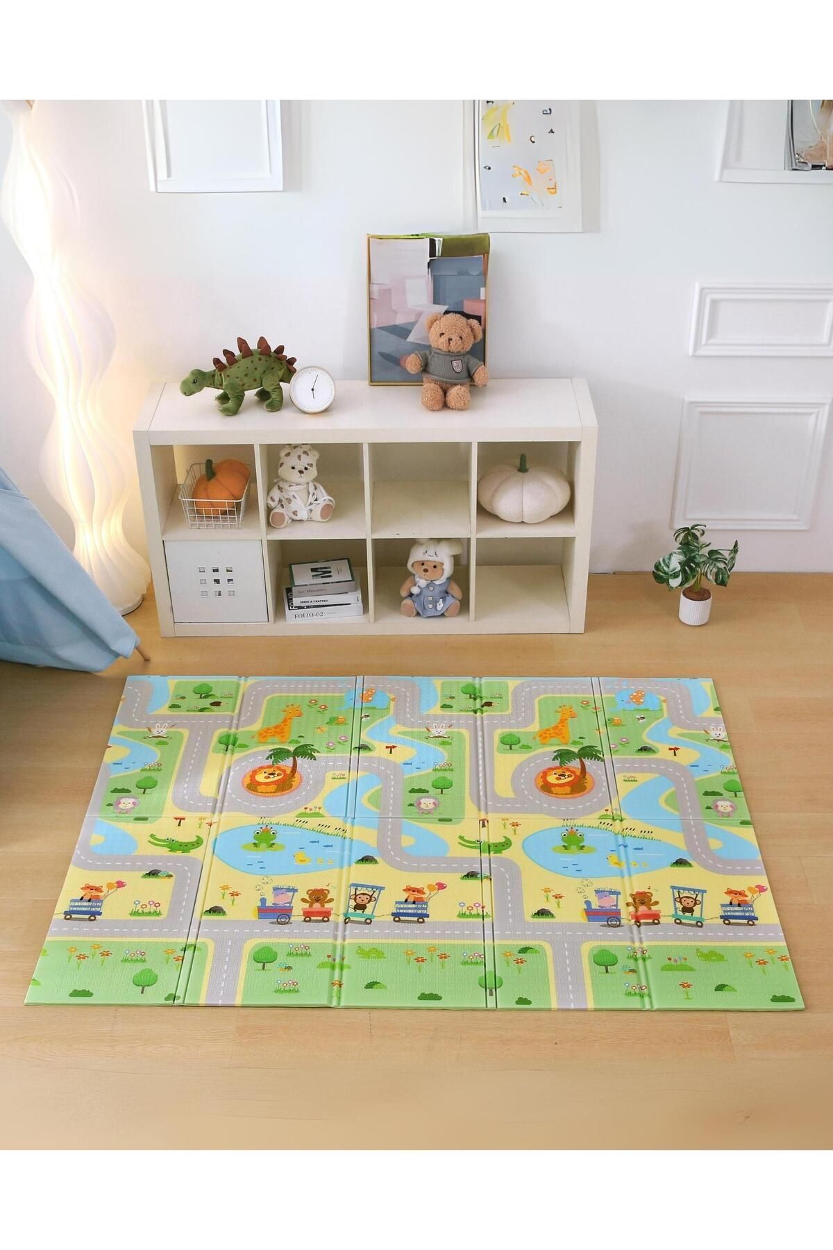 MooieBaby's Funny Zoo Katlanabilir Oyun Matı Eğitici Oyun Halısı 150 X 180 X 1 Cm fotoğrafı 3 (önizleme)