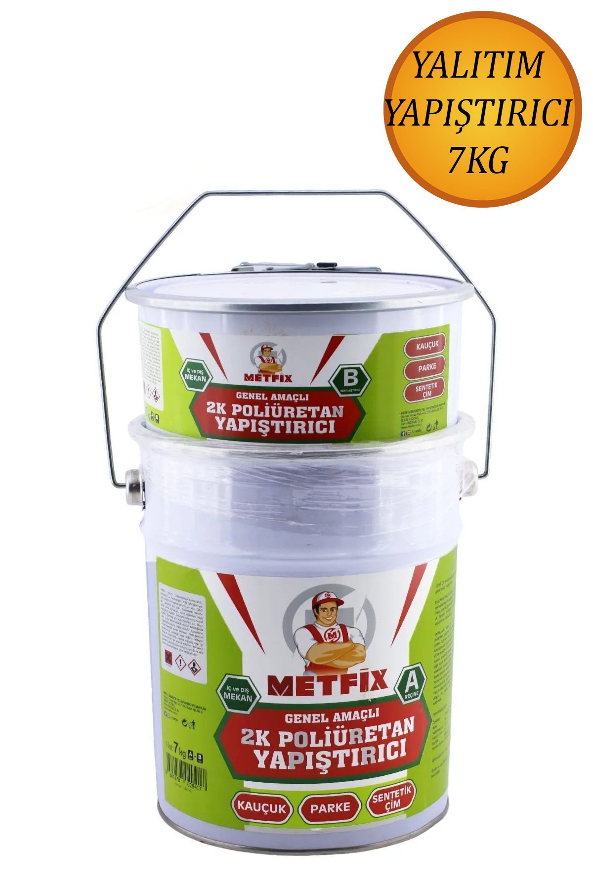 nublado Metfix 2K Poliüretan Kompanent Mastik Genel Amaçlı Yapıştırıcı Yalıtım İç Dış Mekan Uygulama 6+1 Kg