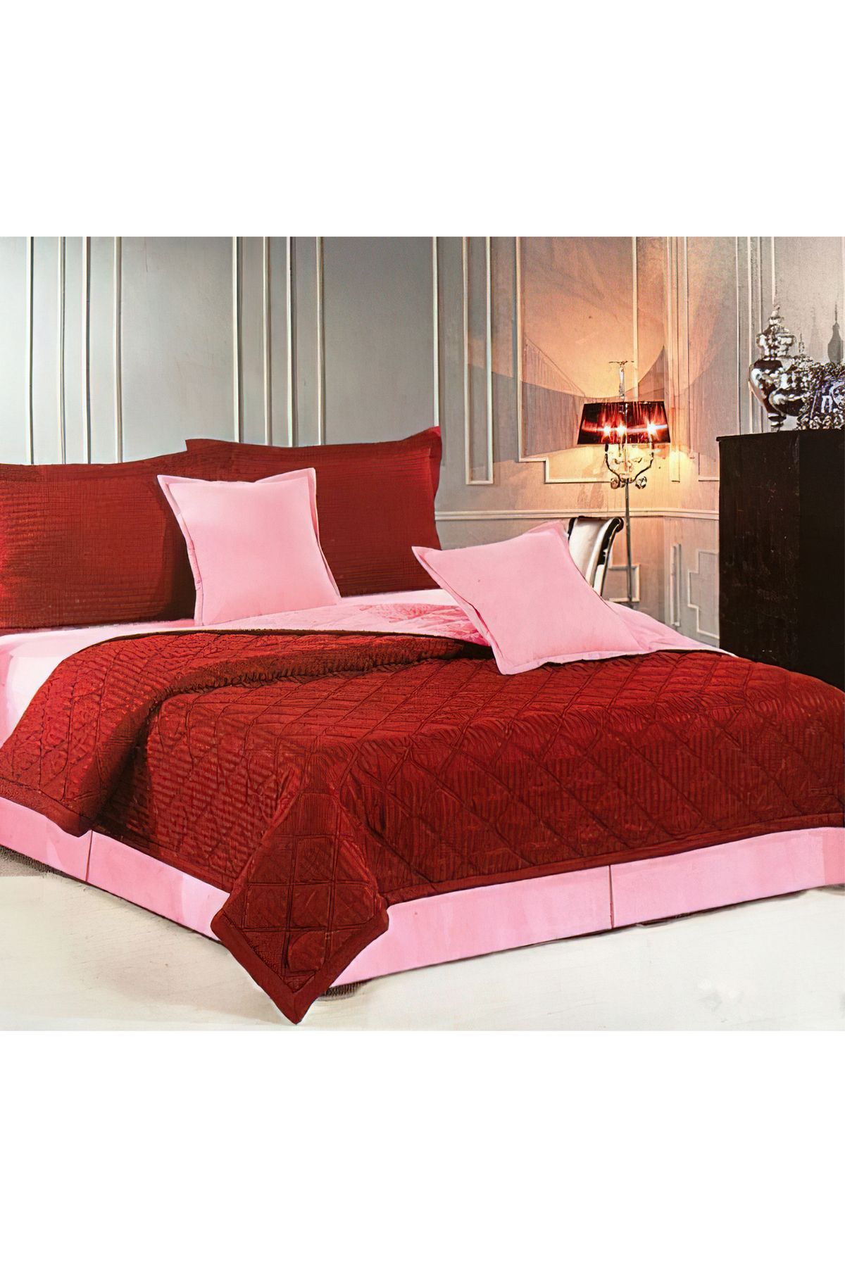 Generic-Compressed Comforter two-sided Set 6 Pieces by Hours King Size HRS.13- Multicolor 5