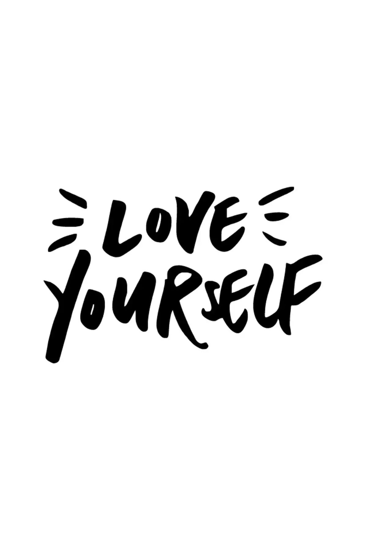 DesingONB Love Yourself Sticker 20 X 12 Cm